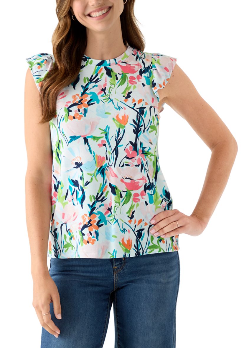 Womens Ruffle Sleeve T-Shirt