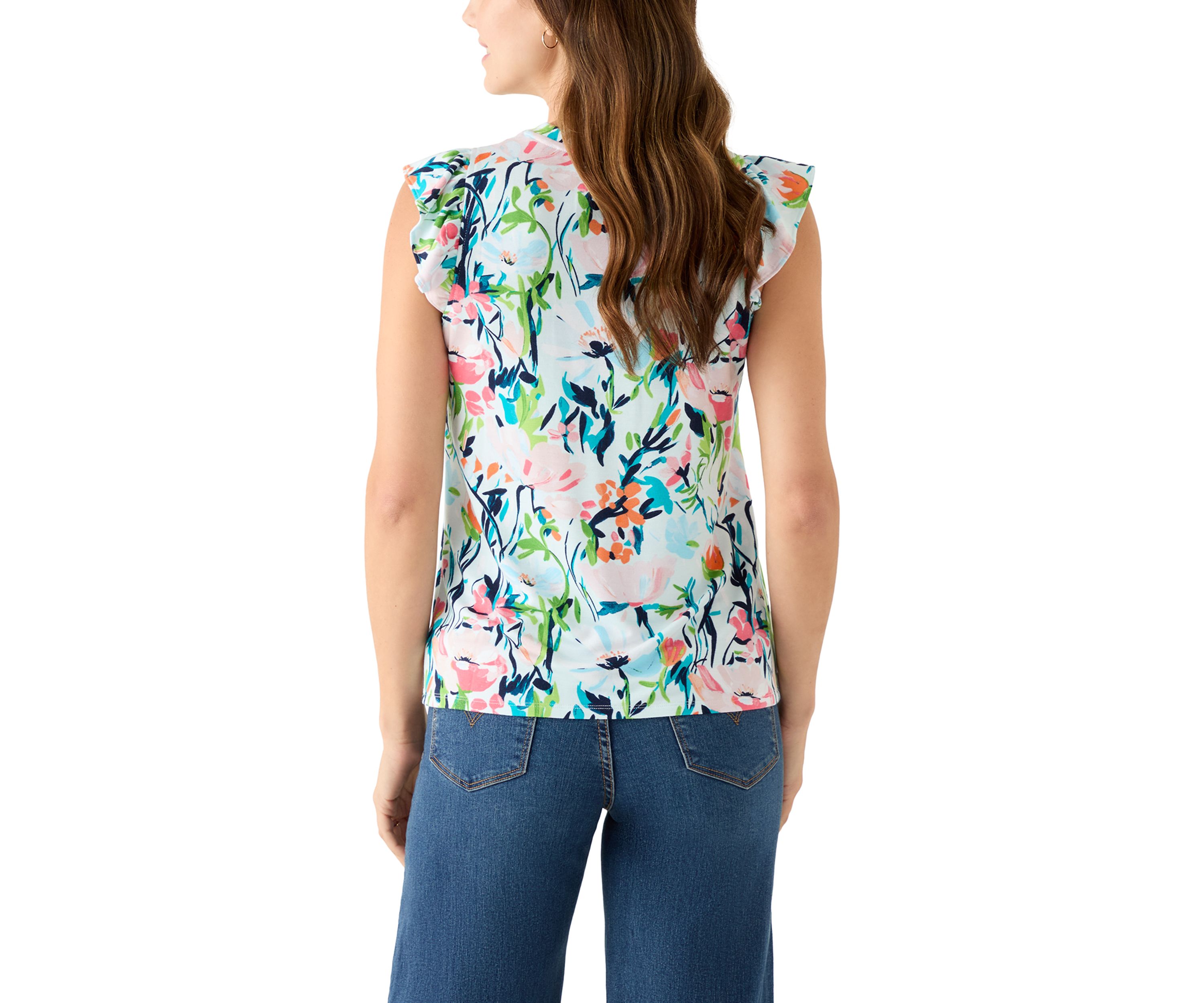 Womens Ruffle Sleeve T-Shirt