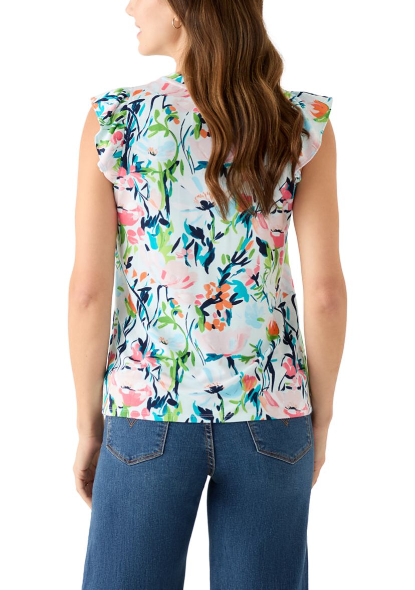 Womens Ruffle Sleeve T-Shirt