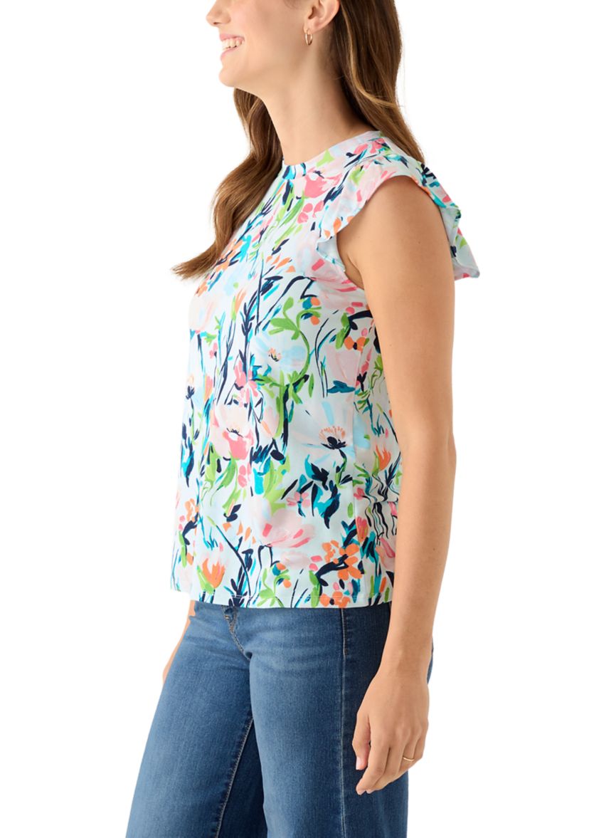 Womens Ruffle Sleeve T-Shirt