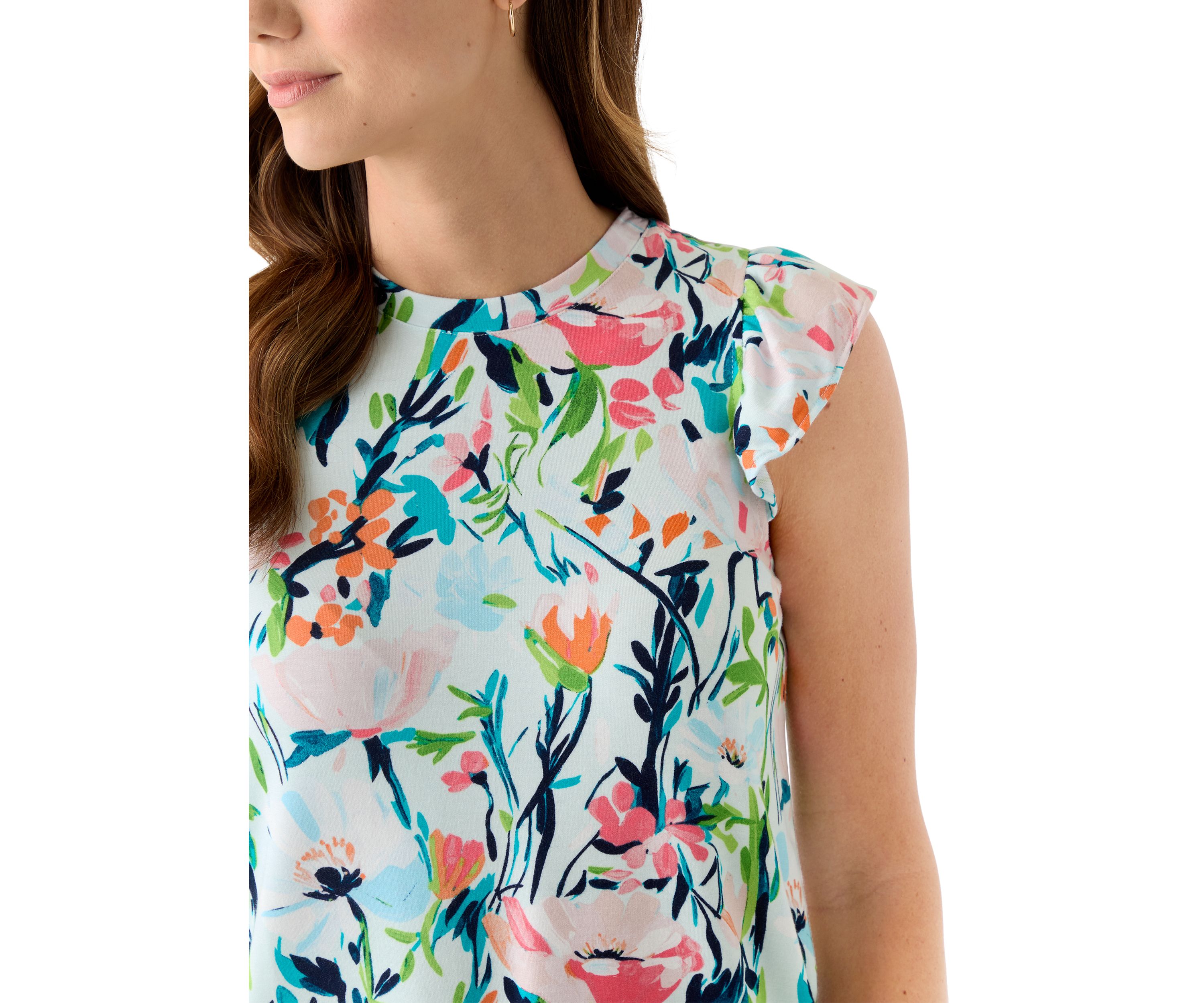 Womens Ruffle Sleeve T-Shirt