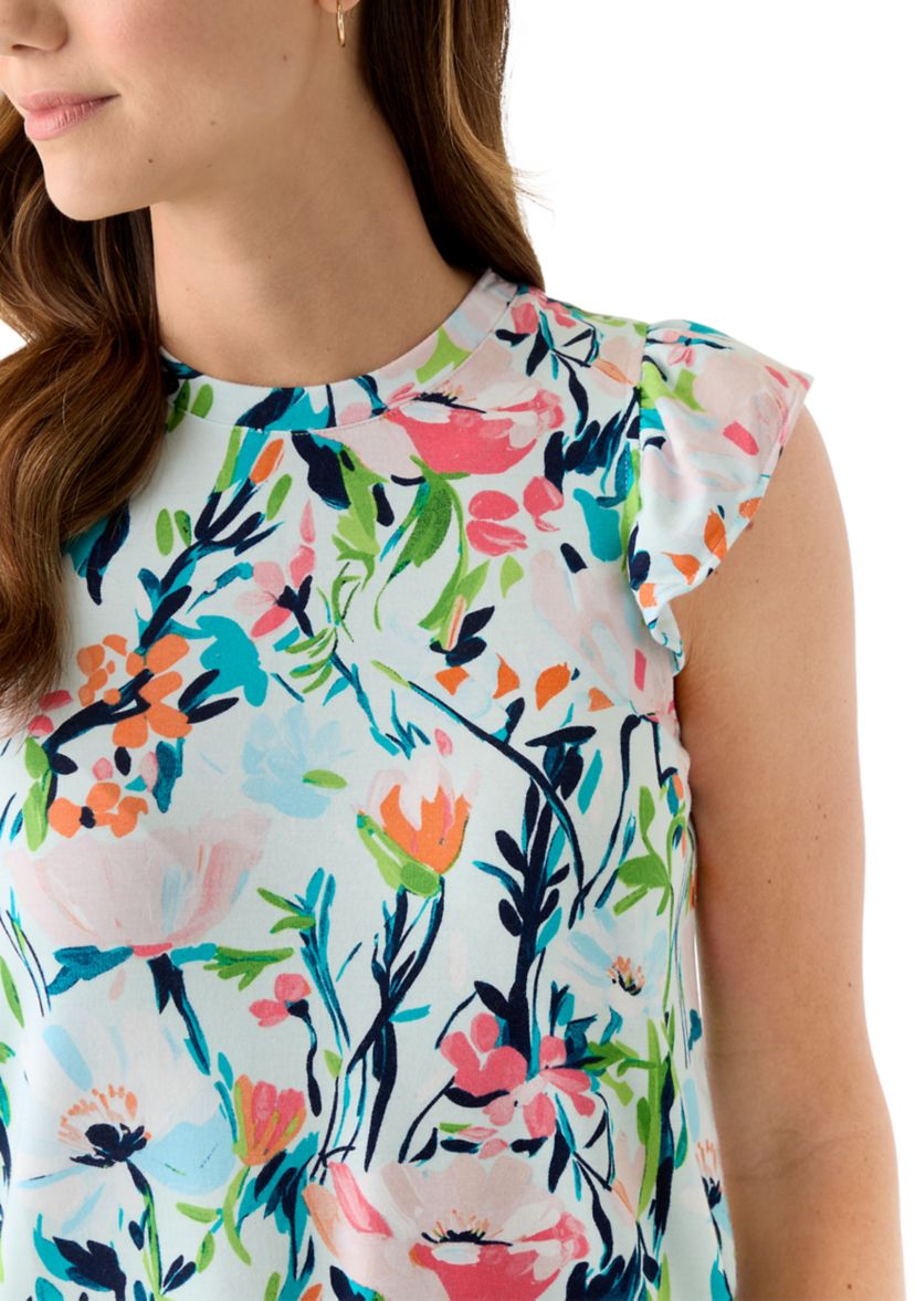Womens Ruffle Sleeve T-Shirt