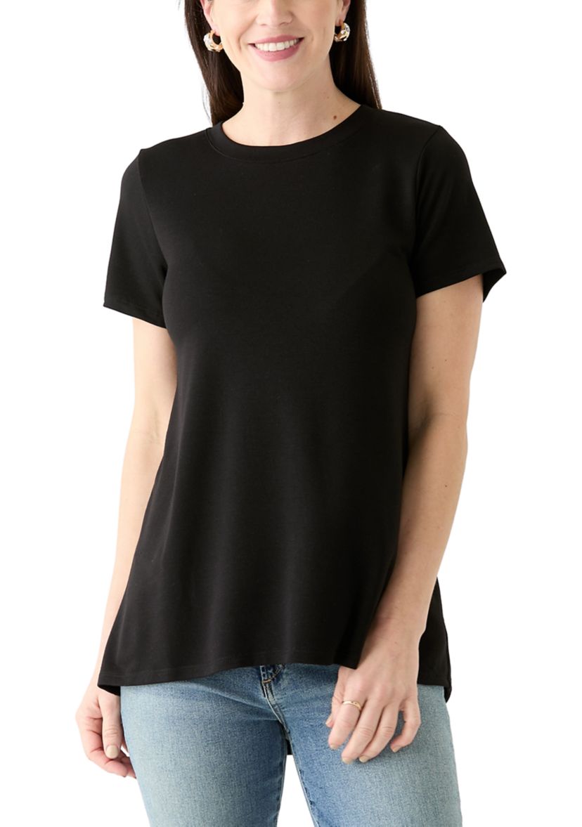 Womens Solid Baby Terry T-Shirt