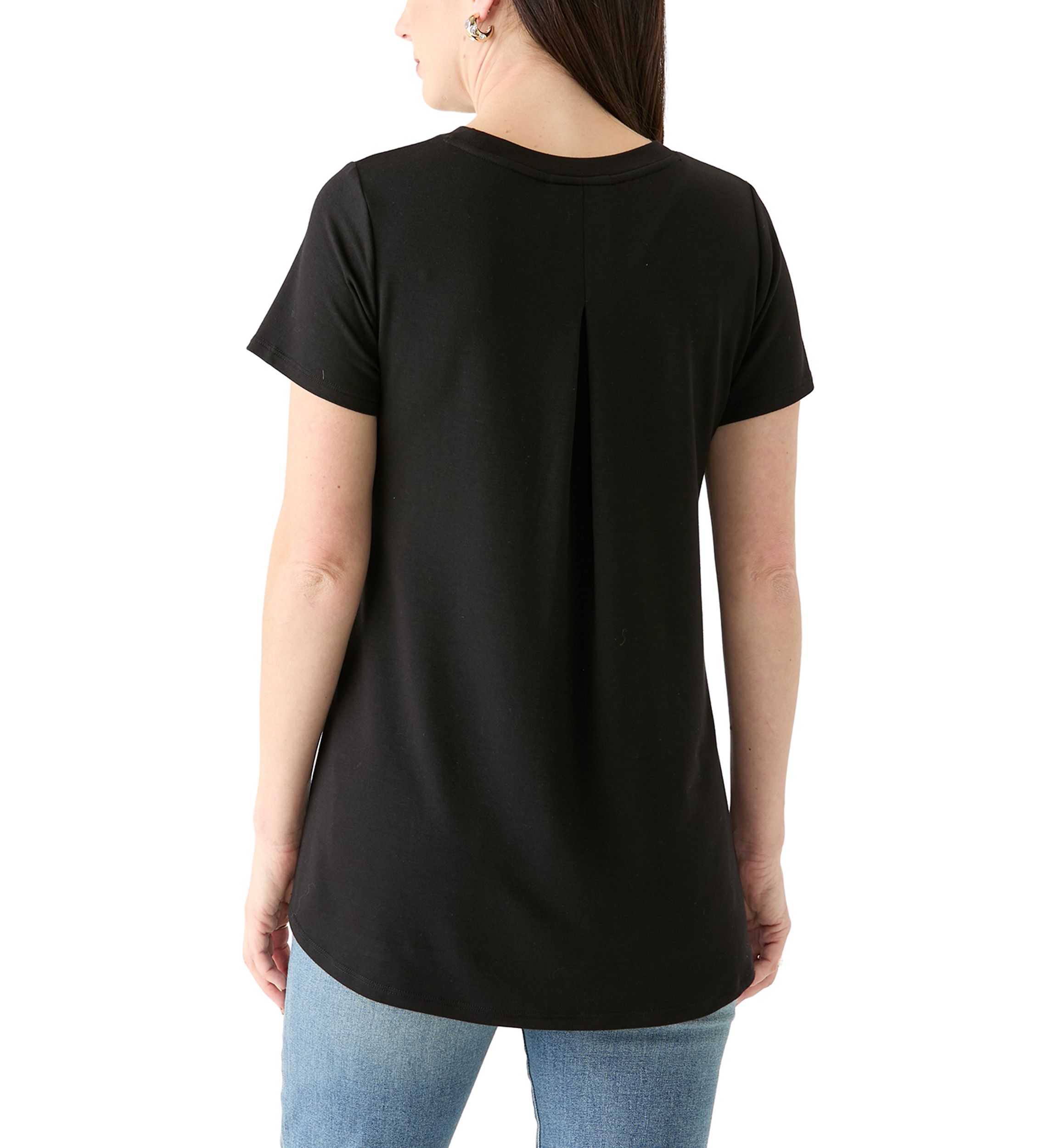 Womens Solid Baby Terry T-Shirt