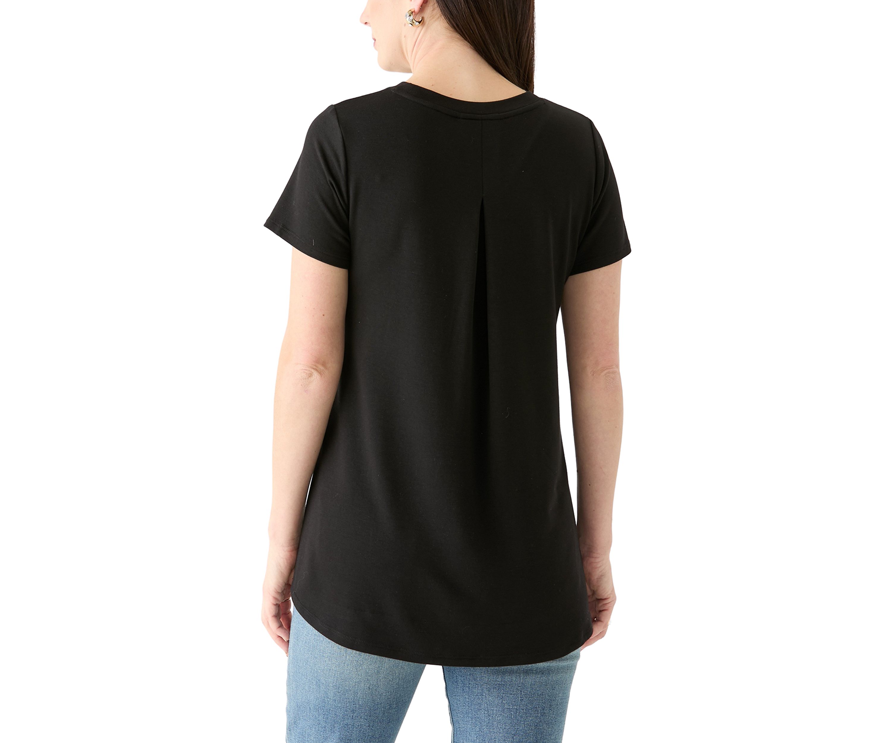 Womens Solid Baby Terry T-Shirt