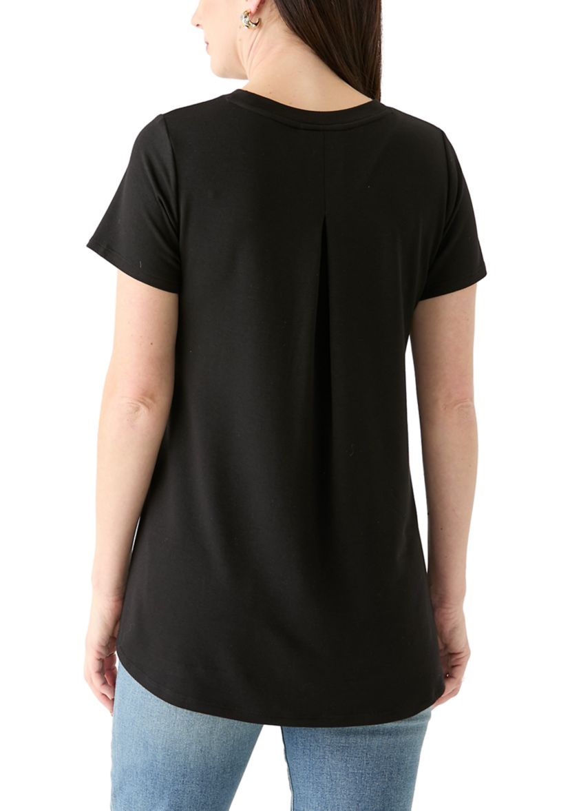 Womens Solid Baby Terry T-Shirt