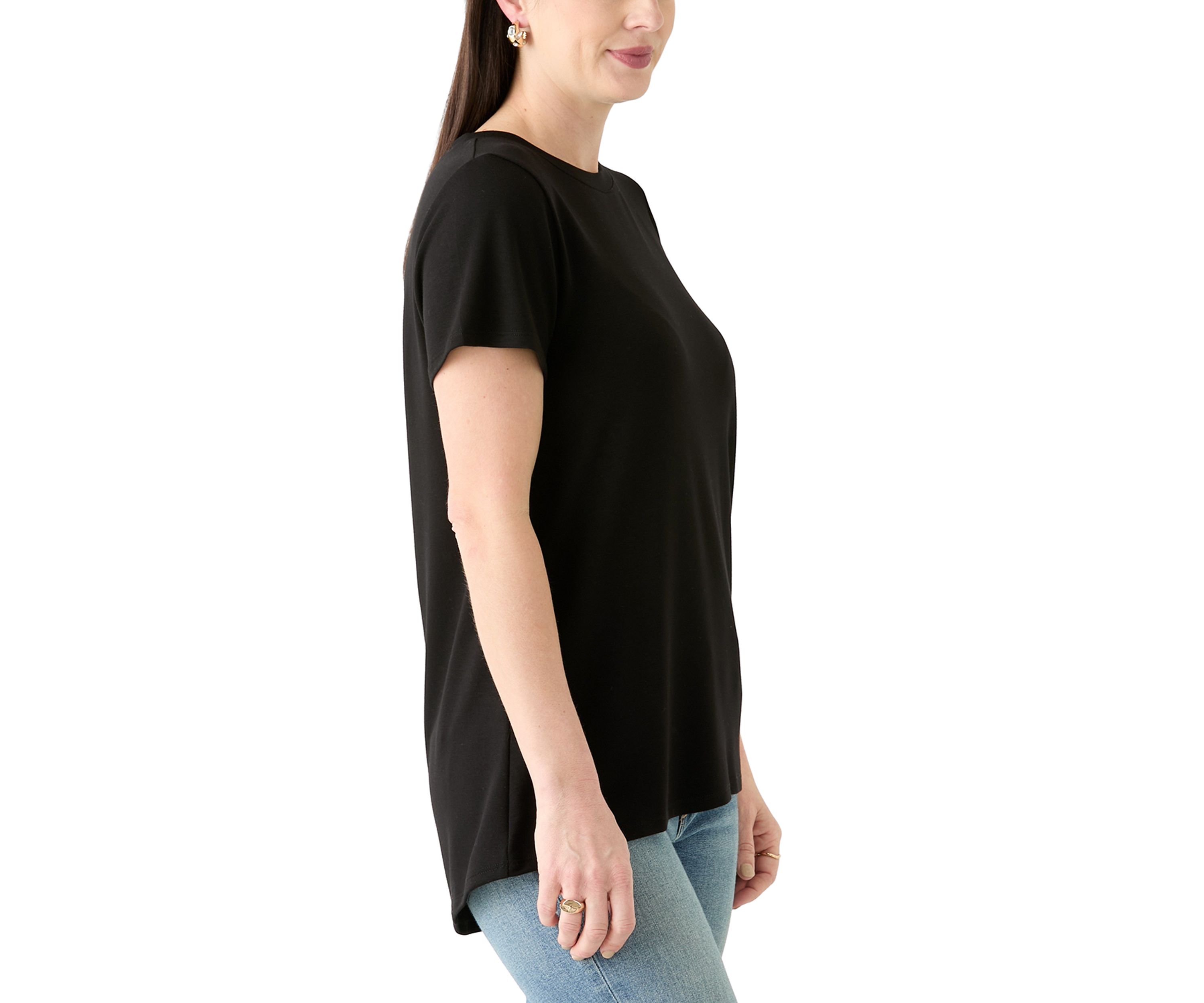 Womens Solid Baby Terry T-Shirt