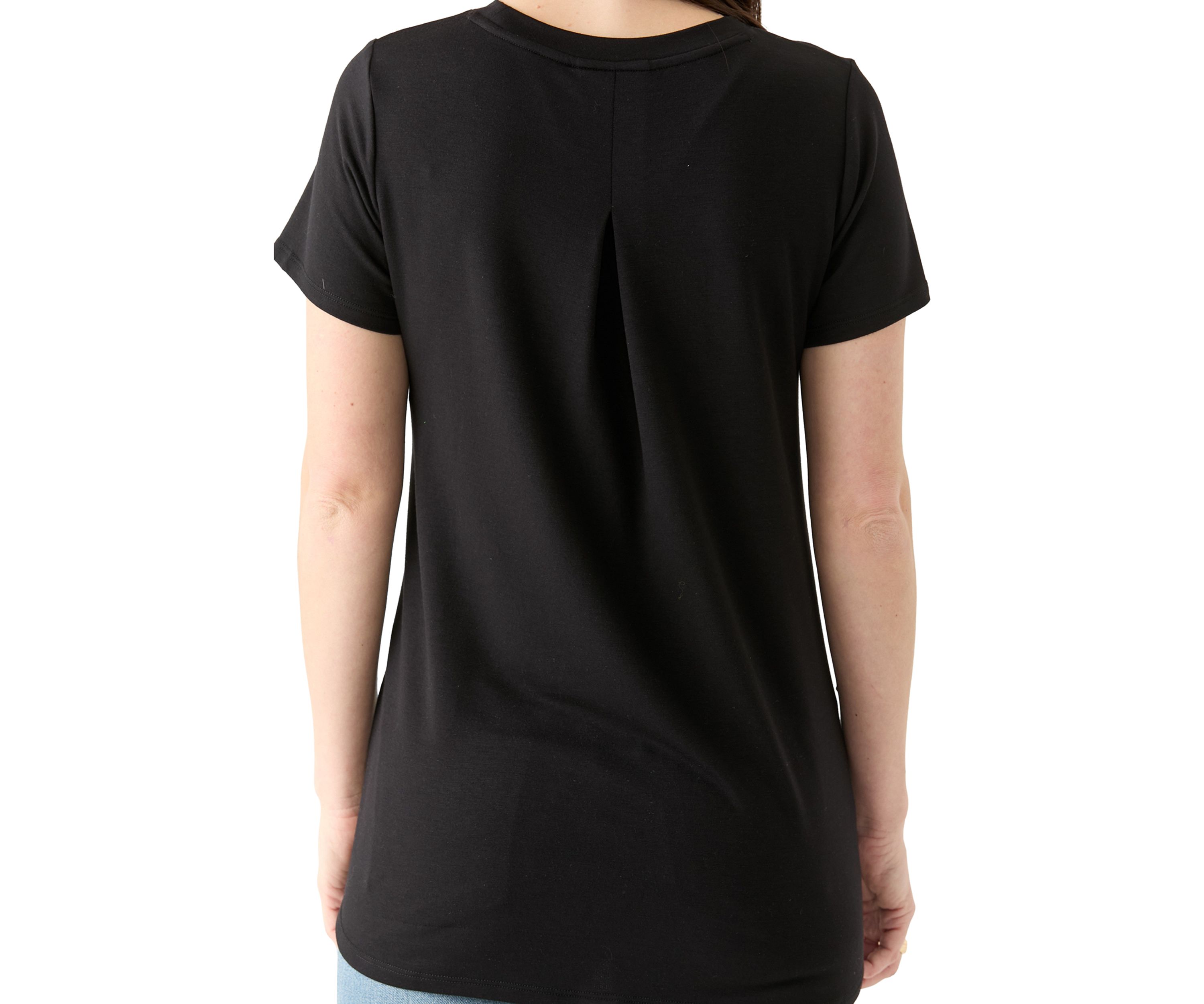 Womens Solid Baby Terry T-Shirt