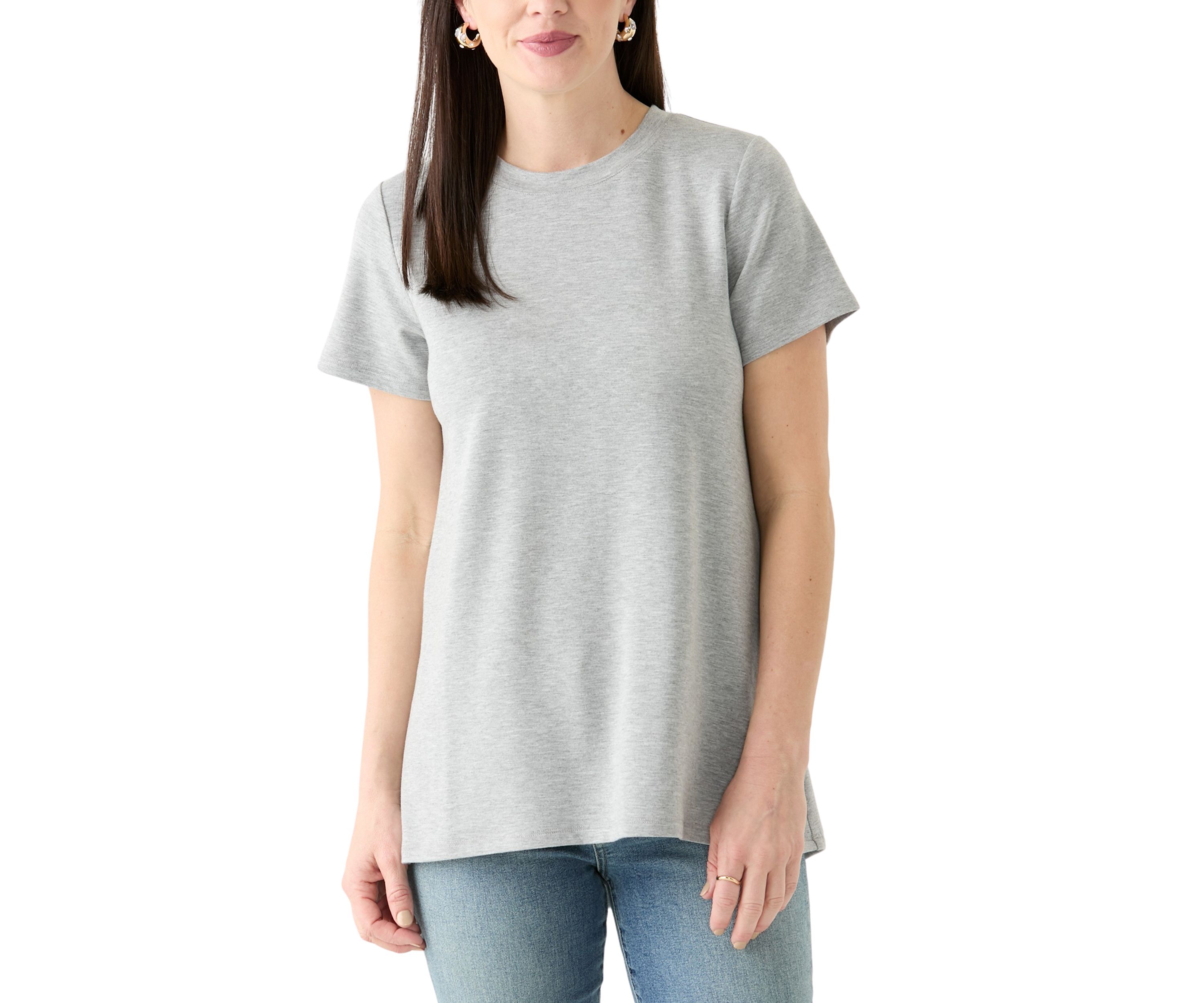Womens Solid Baby Terry T-Shirt