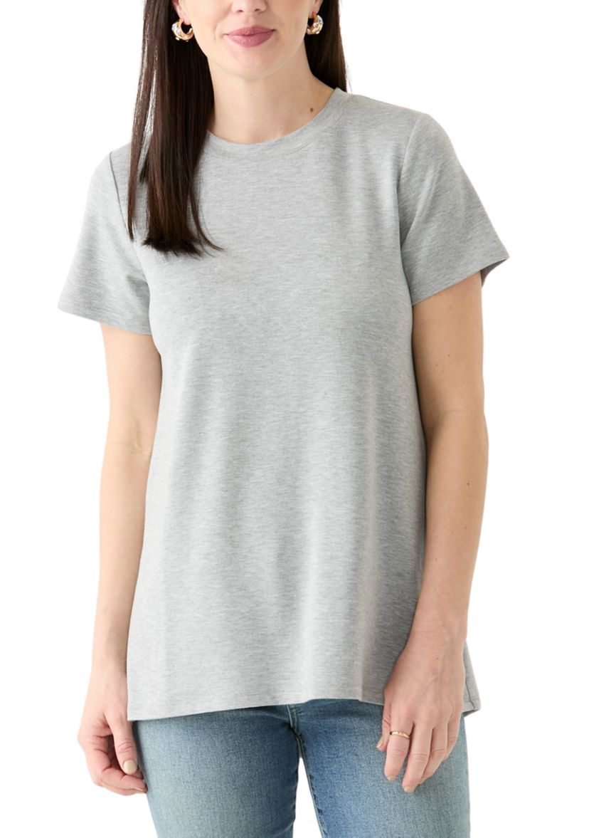 Womens Solid Baby Terry T-Shirt