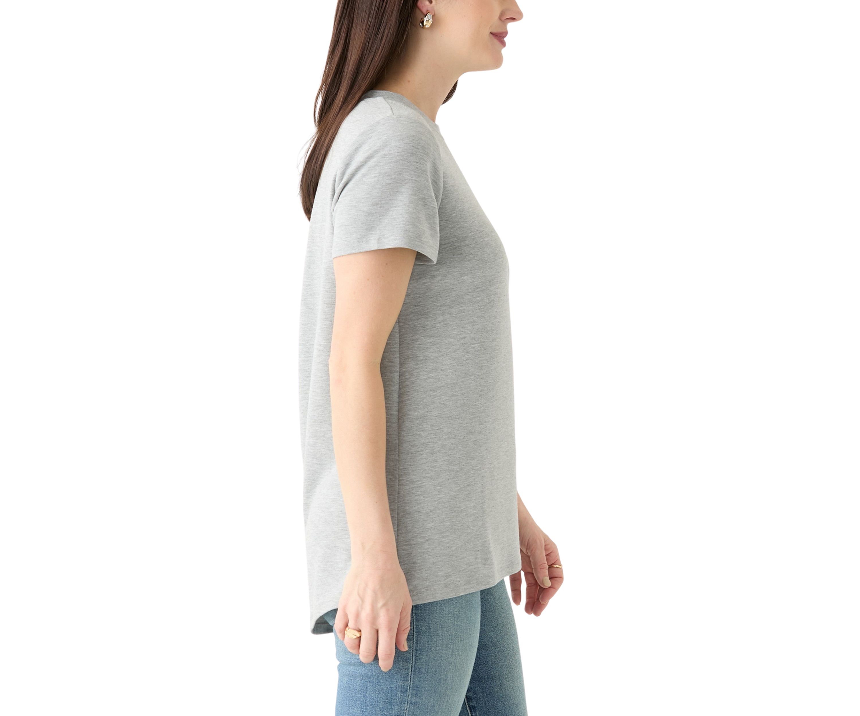Womens Solid Baby Terry T-Shirt