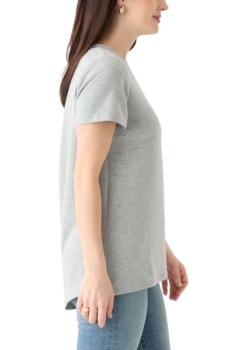 Womens Solid Baby Terry T-Shirt