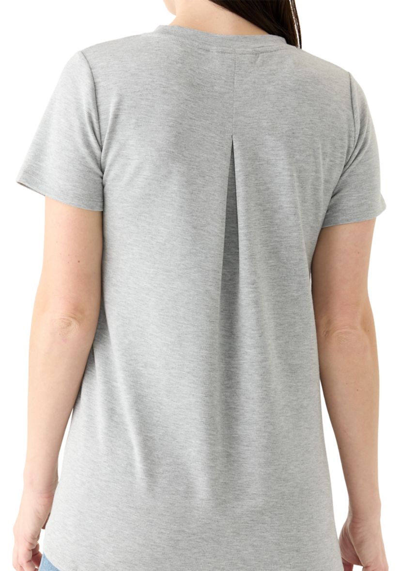 Womens Solid Baby Terry T-Shirt