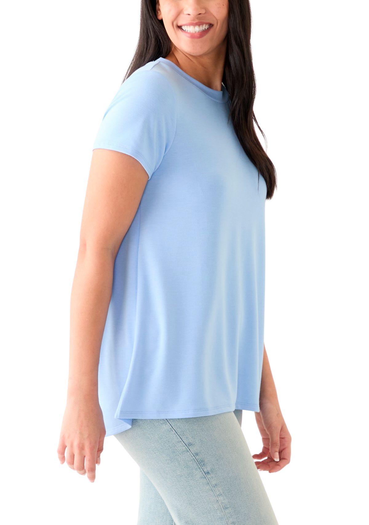 Womens Baby Terry Solid T-Shirt