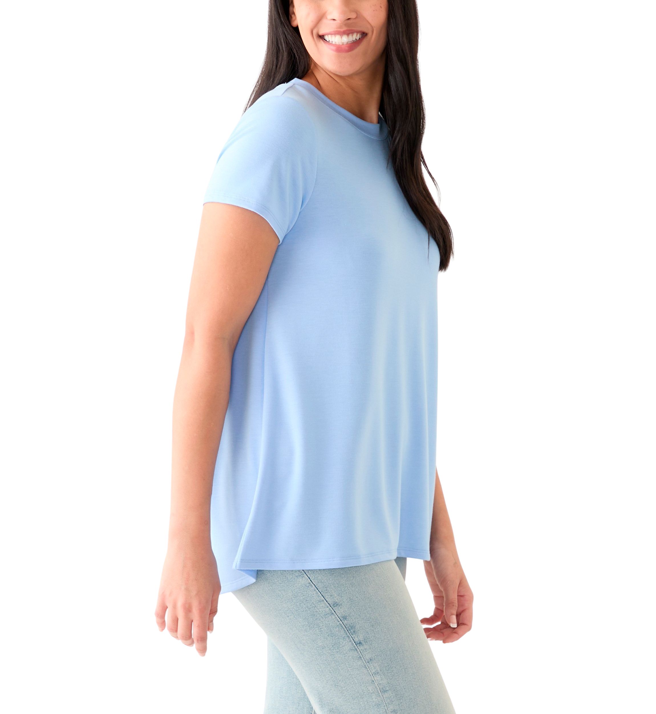 Womens Baby Terry Solid T-Shirt