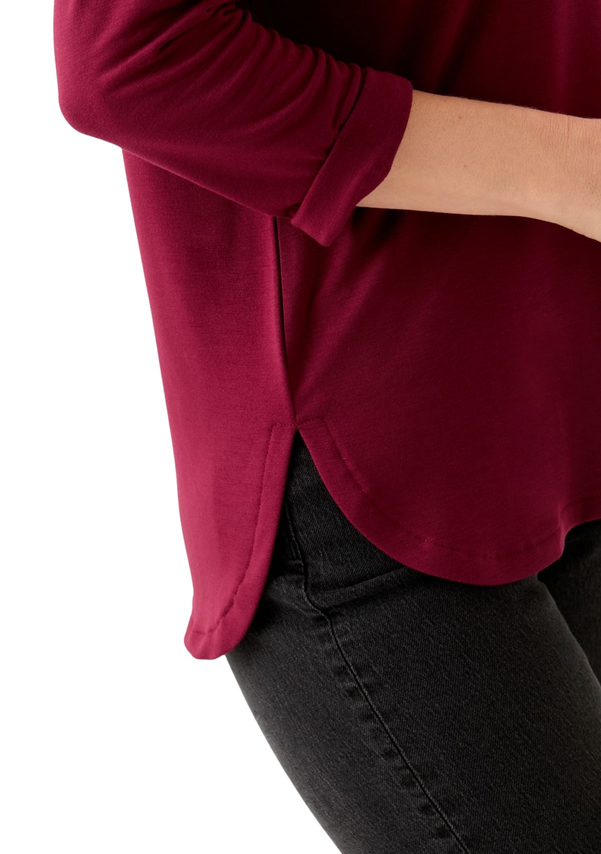 Womens 3/4 Baby Terry Top