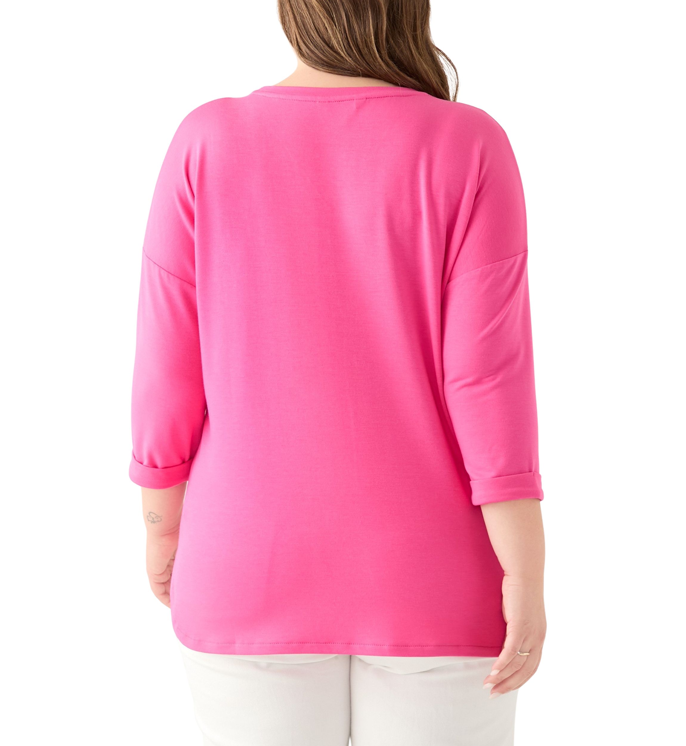 Women's Plus Size Square Neck Puff Sleeve Tops - Loose Fit Summer Tee Shirts In Sizes 1X-5X