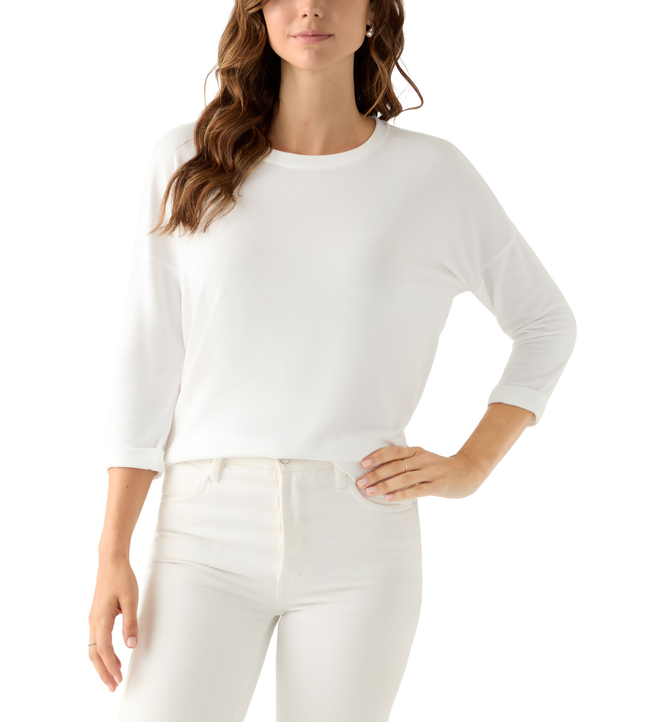 Womens 3/4 Baby Terry T-Shirt