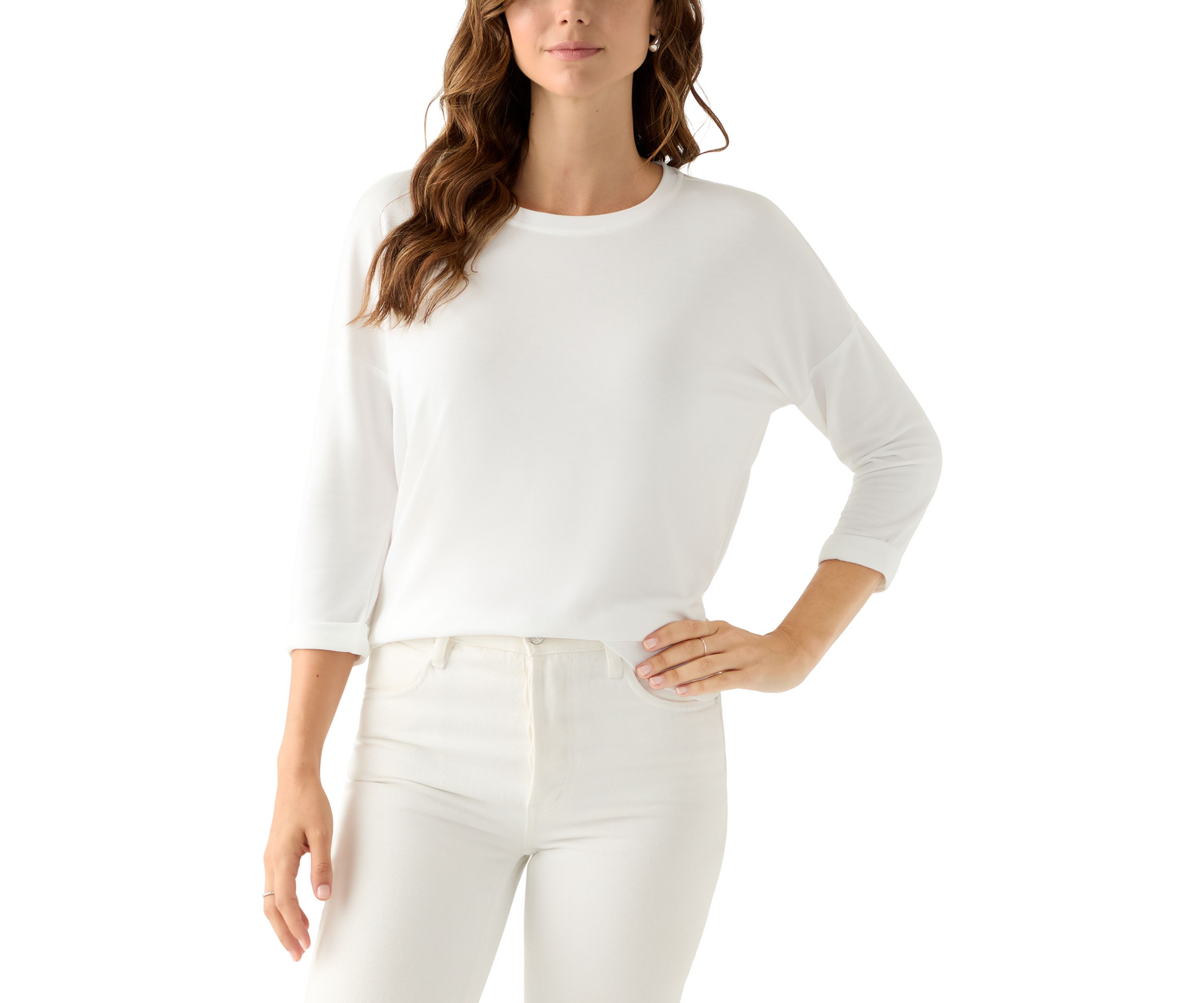 Womens 3/4 Baby Terry T-Shirt