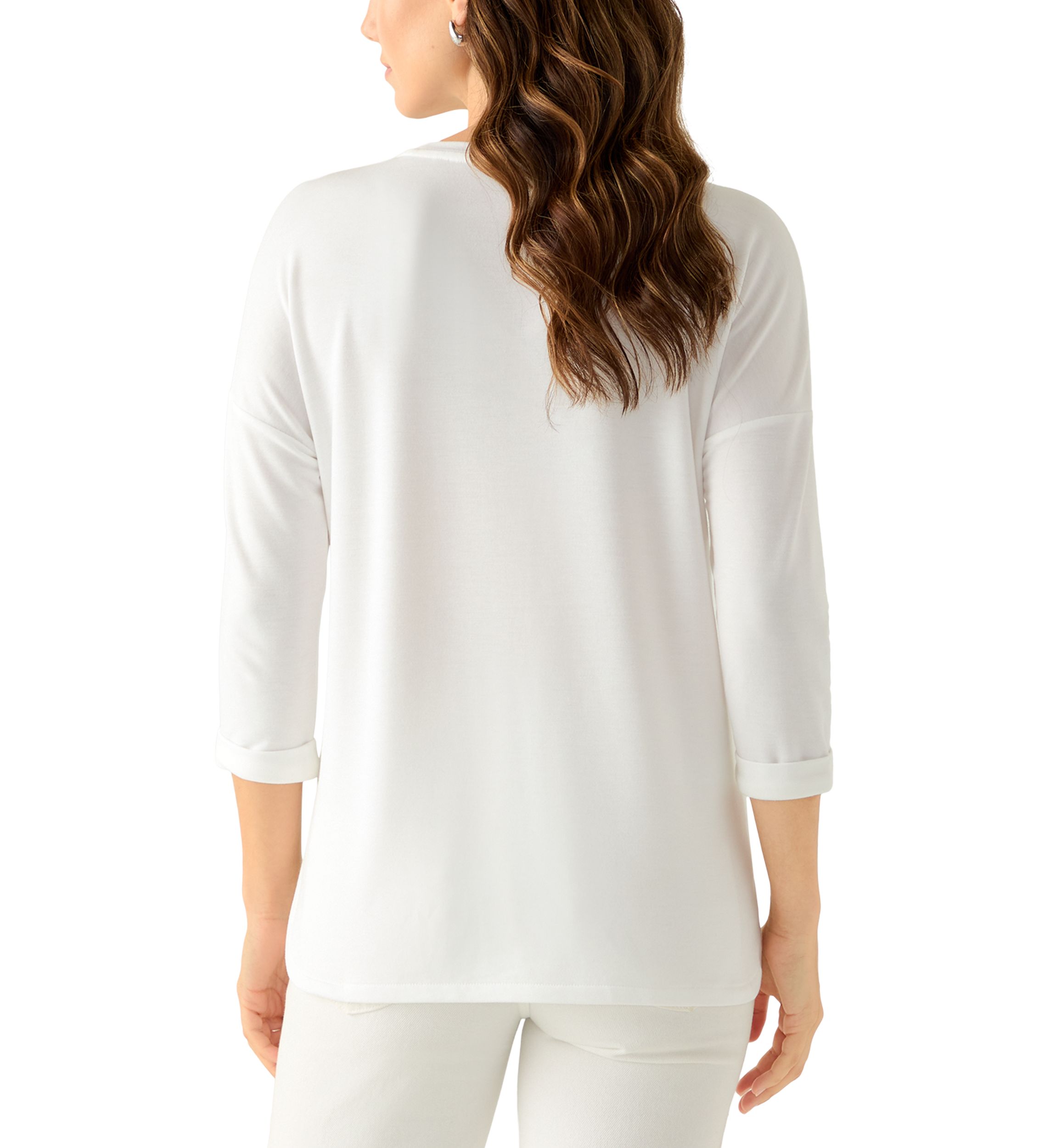 Womens 3/4 Baby Terry T-Shirt