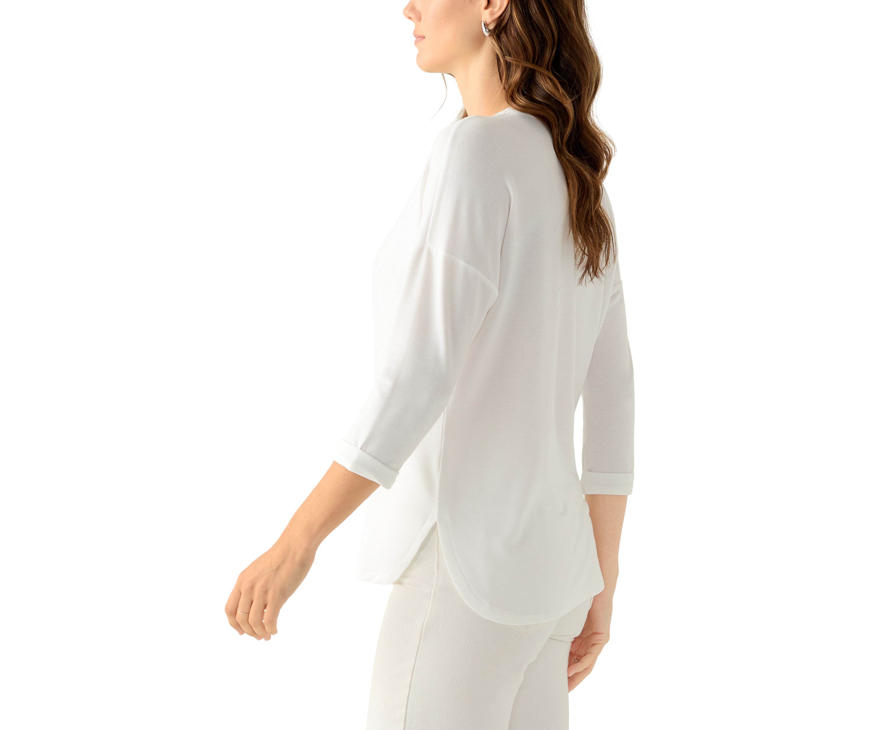 Womens 3/4 Baby Terry T-Shirt