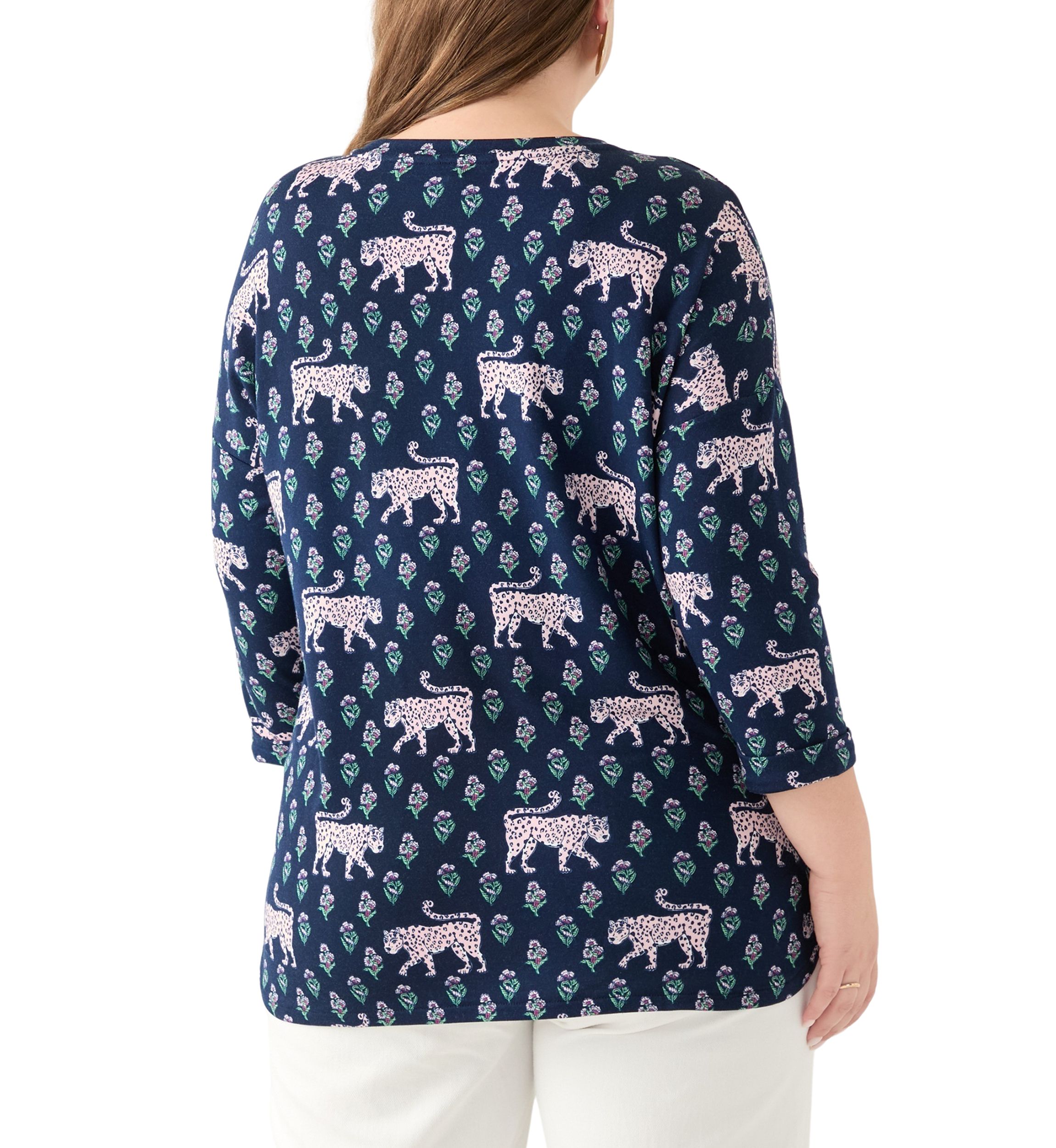 Plus Size Printed Baby Terry T-Shirt