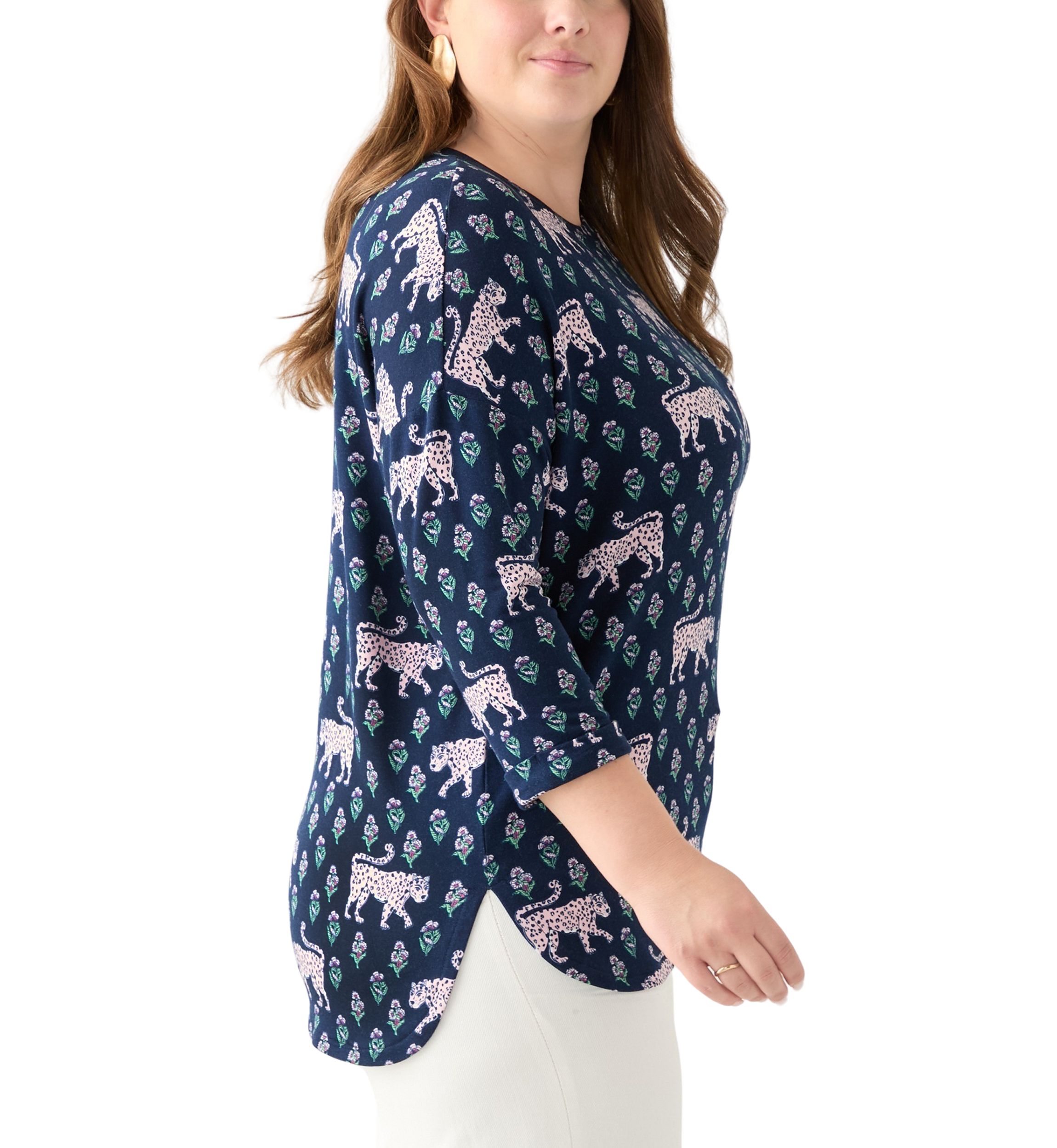 Plus Size Printed Baby Terry T-Shirt