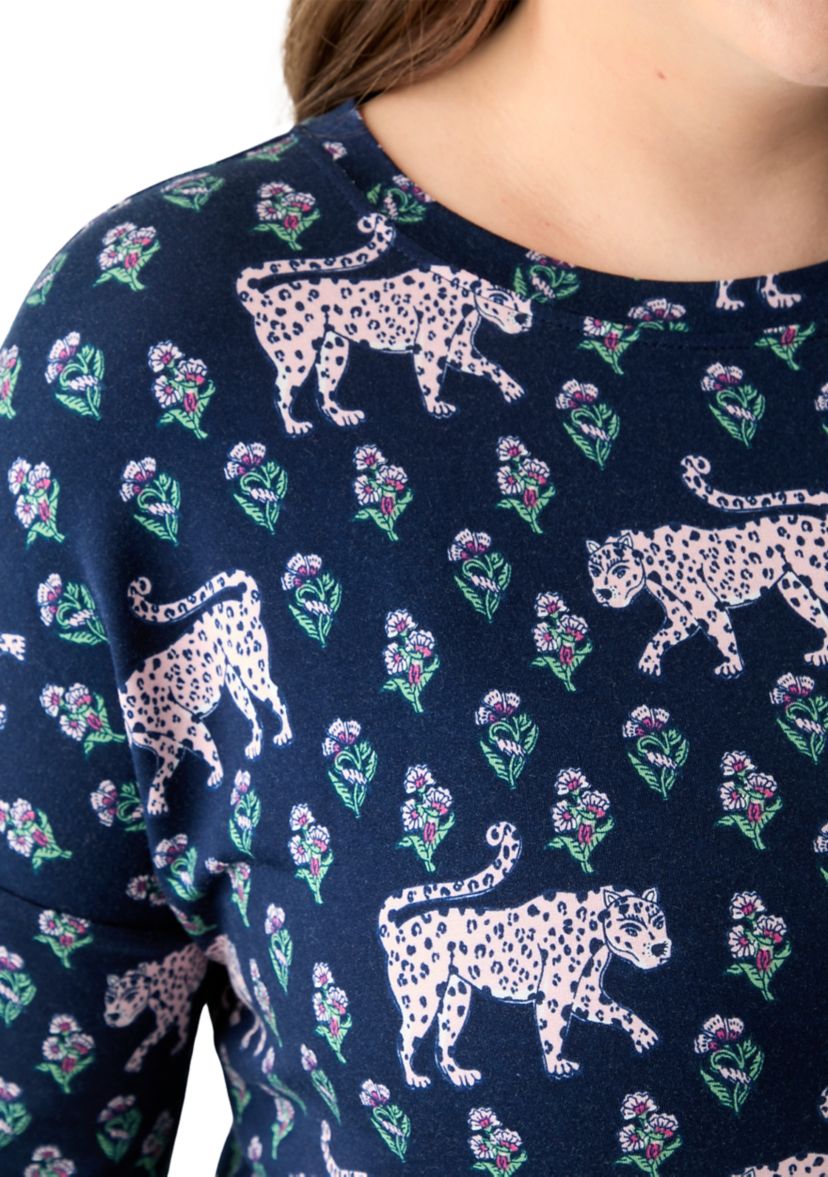 Plus Size Printed Baby Terry T-Shirt