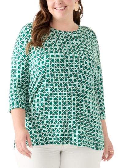 Plus Size Baby Terry Printed T-Shirt