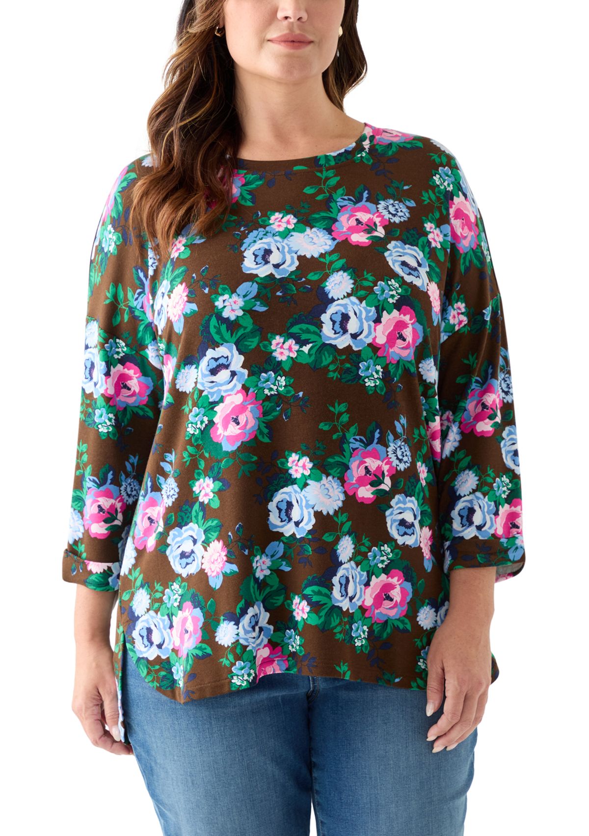 Plus Size Baby Terry Printed T-Shirt