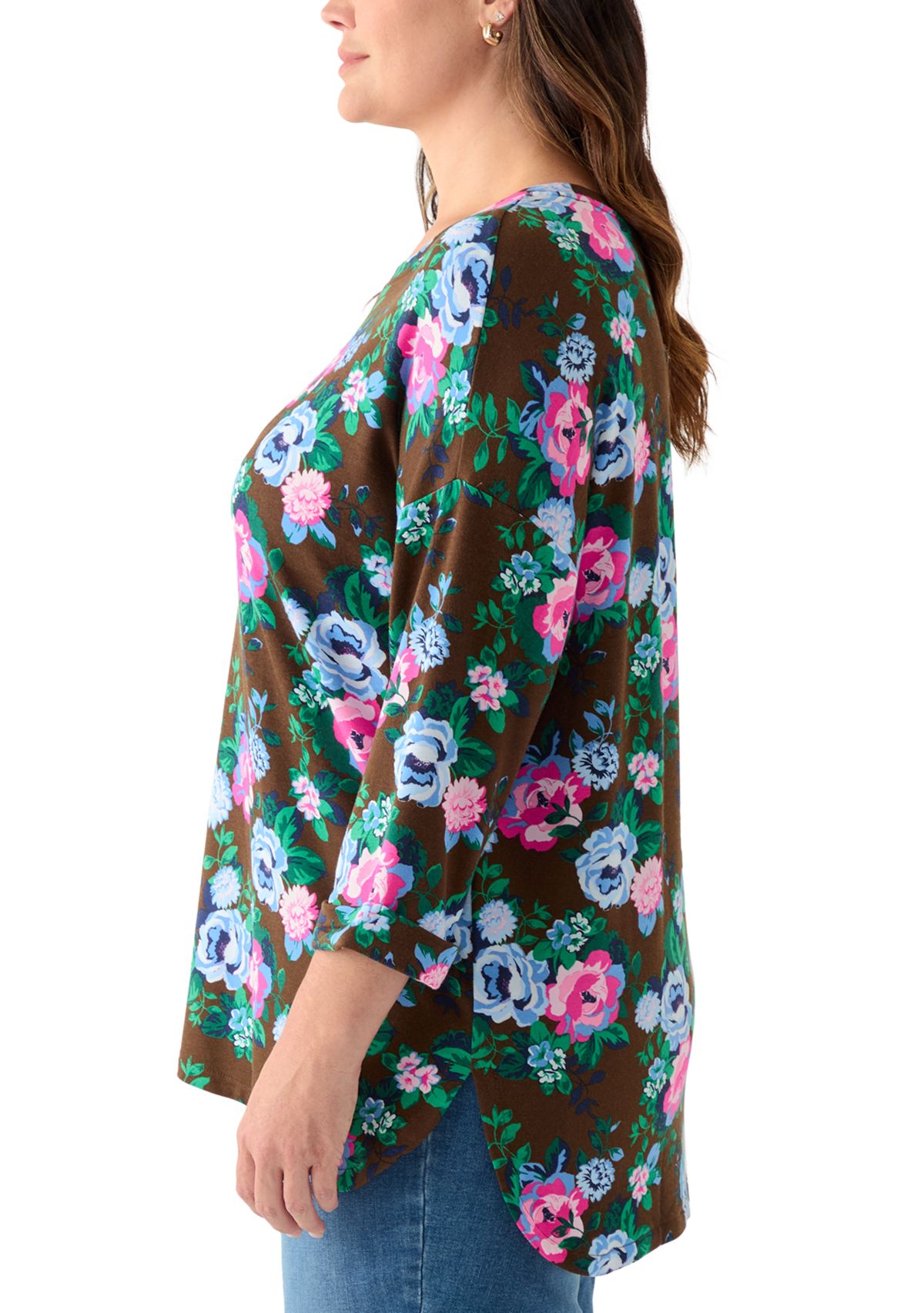 Plus Size Baby Terry Printed T-Shirt