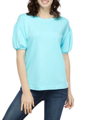 Short Puff Sleeve Sweatshirt