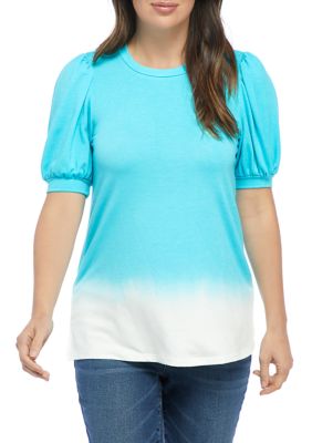 t shirt dress with puff sleeves