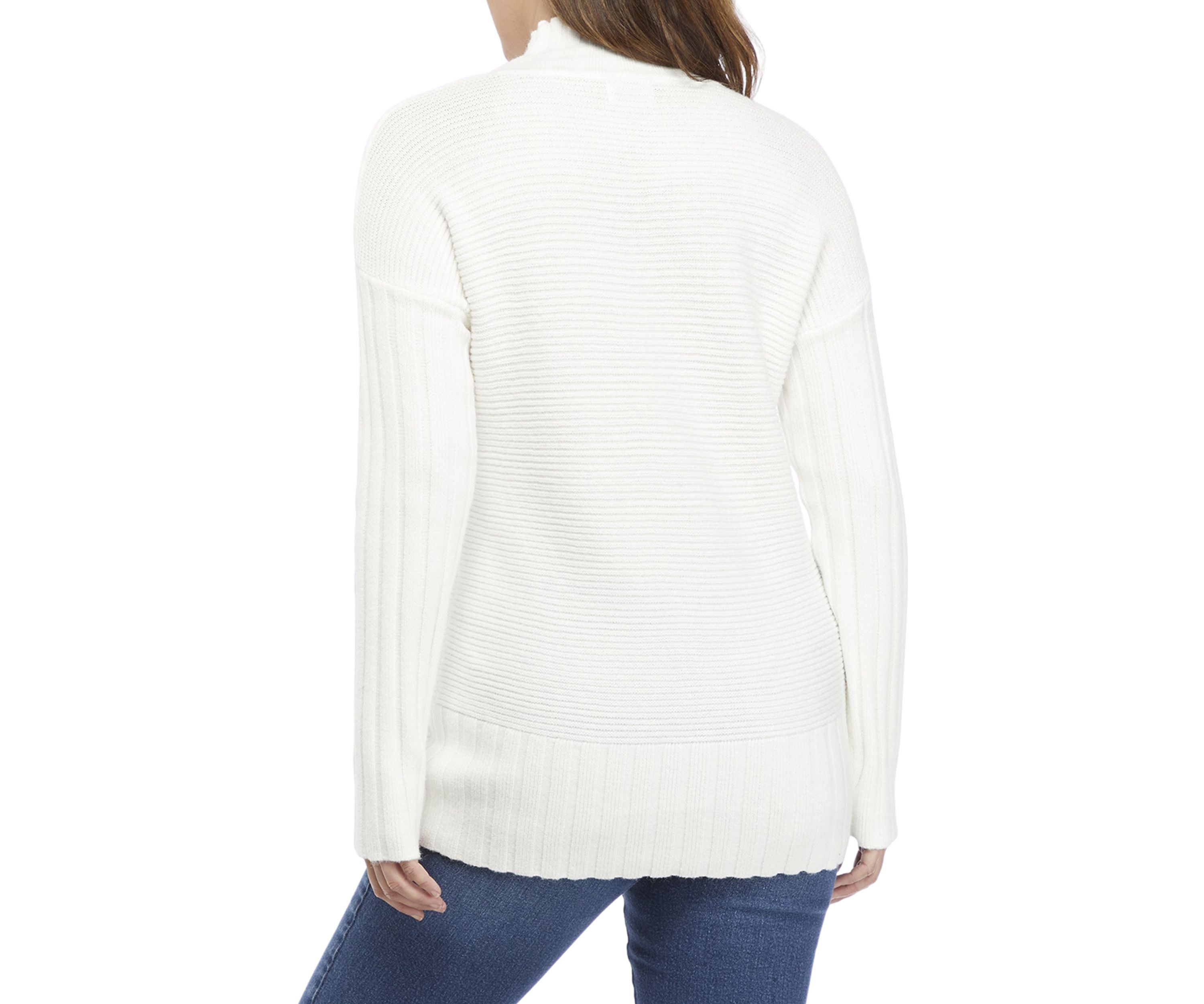 Petite Long Sleeve Mock Neck Sweater 