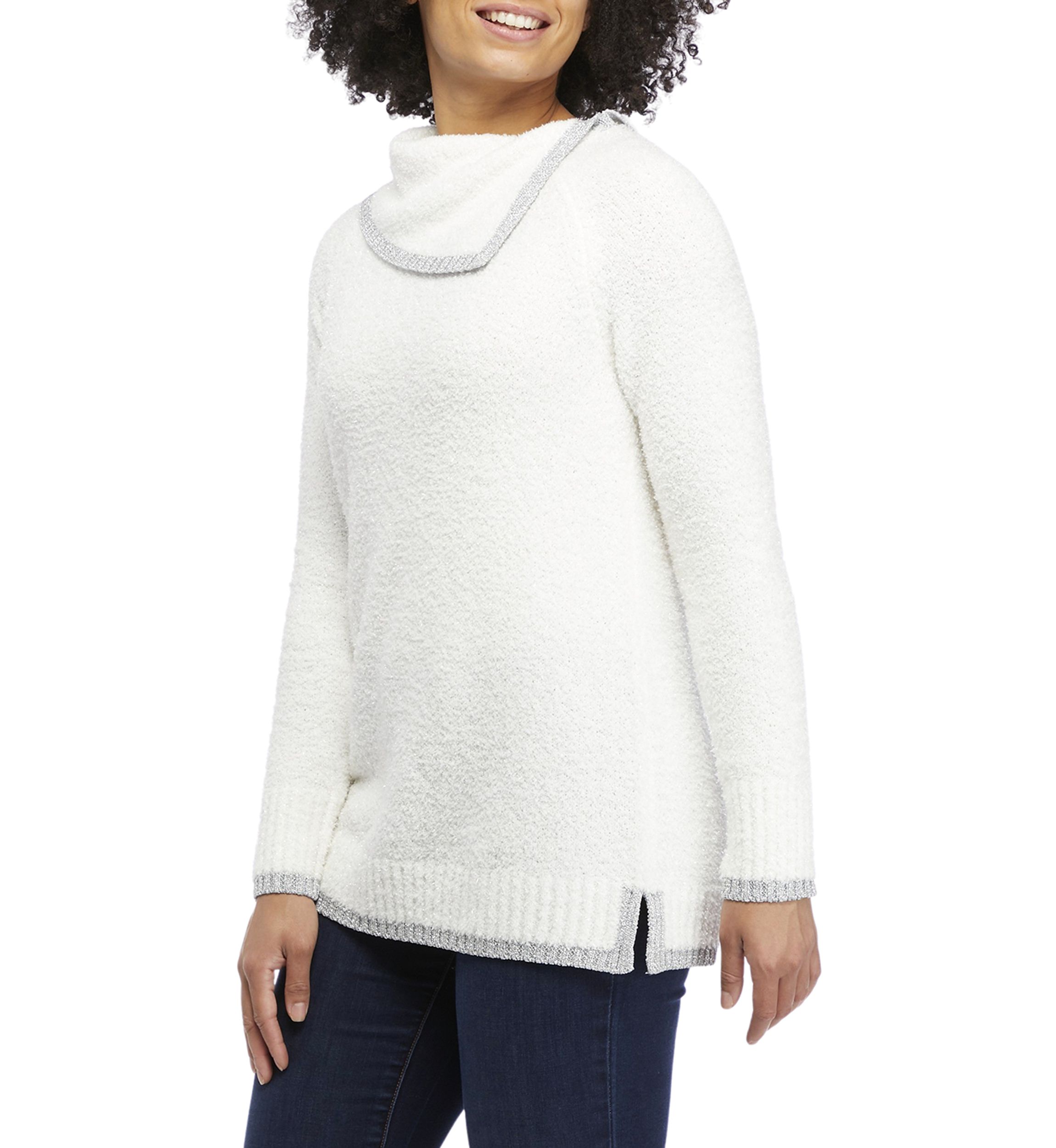 Womens Drop Shoulder Sleeve LUREX®   Sweater