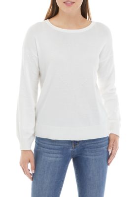 Women's Long Sleeve Textured Sweater