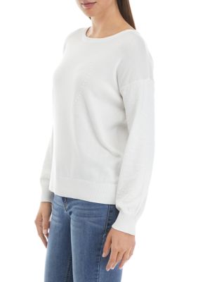 Women's Long Sleeve Textured Sweater