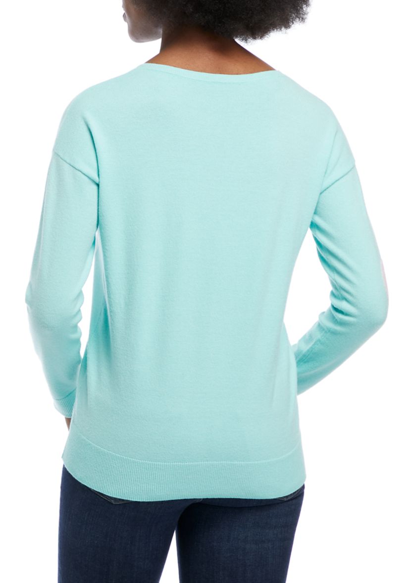 Womens Long Sleeve Love Graphic Sweater