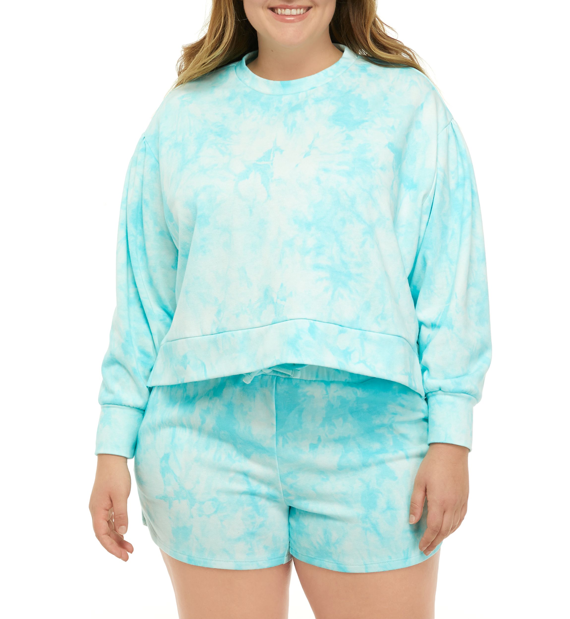   Plus Size Long Sleeve French Terry Sweatshirt 