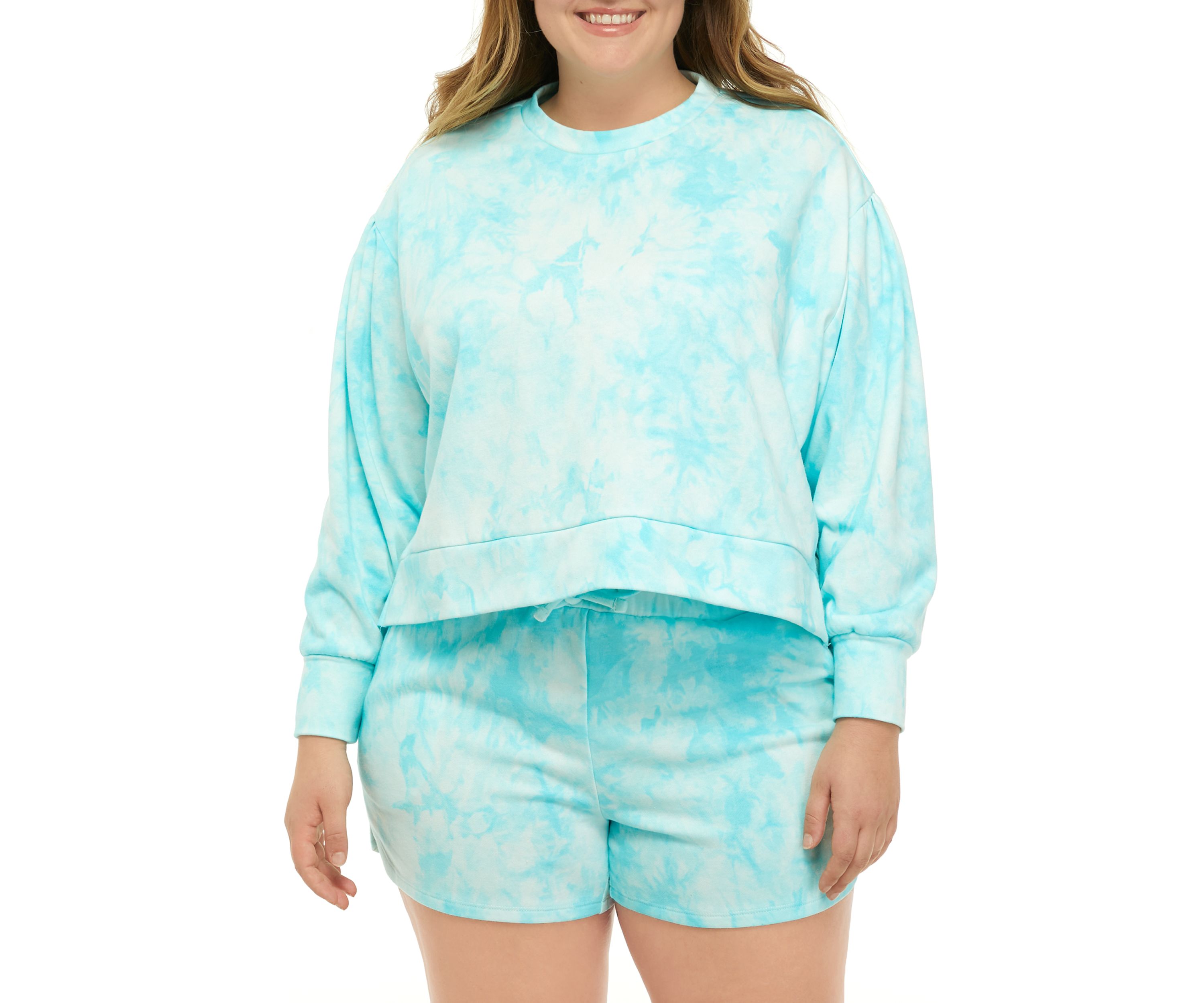   Plus Size Long Sleeve French Terry Sweatshirt 