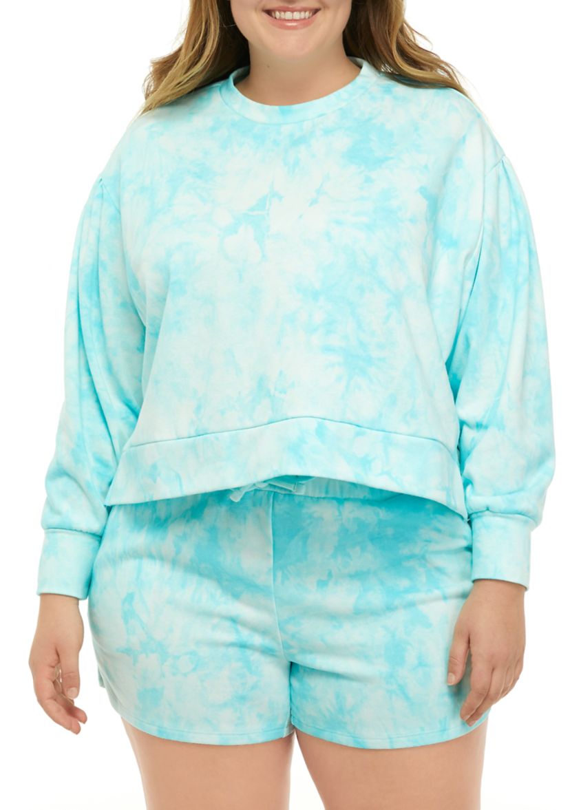   Plus Size Long Sleeve French Terry Sweatshirt 