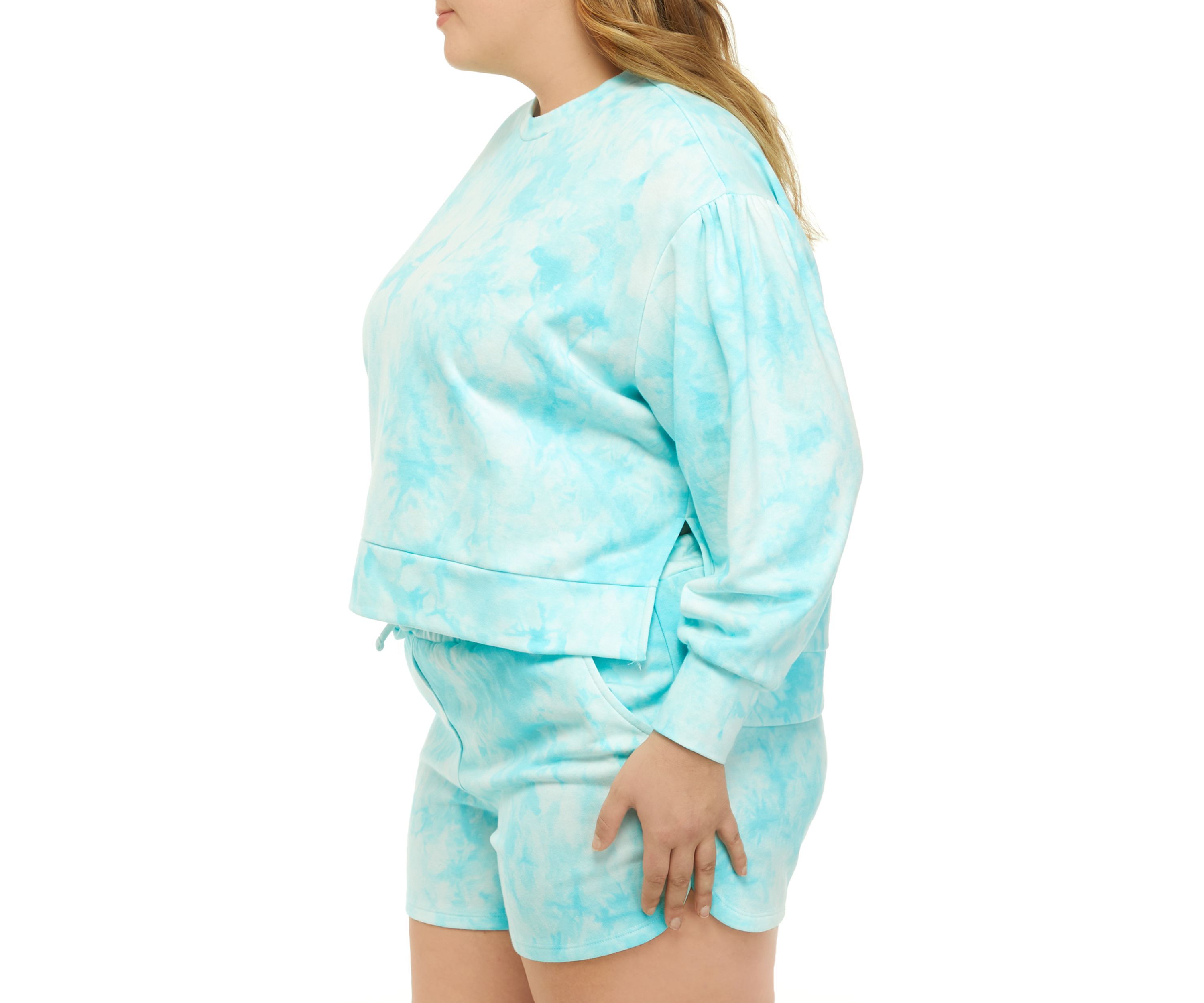   Plus Size Long Sleeve French Terry Sweatshirt 