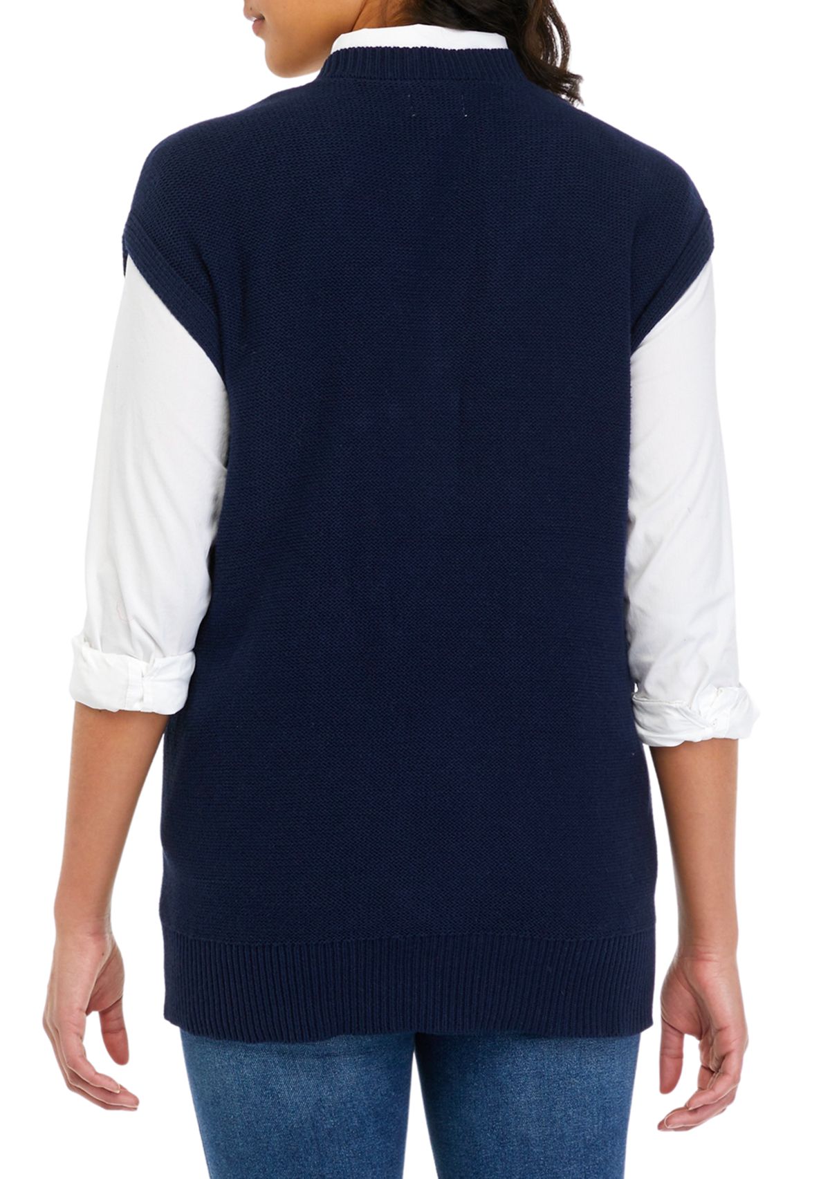 Womens Cable Knit Sweater Vest