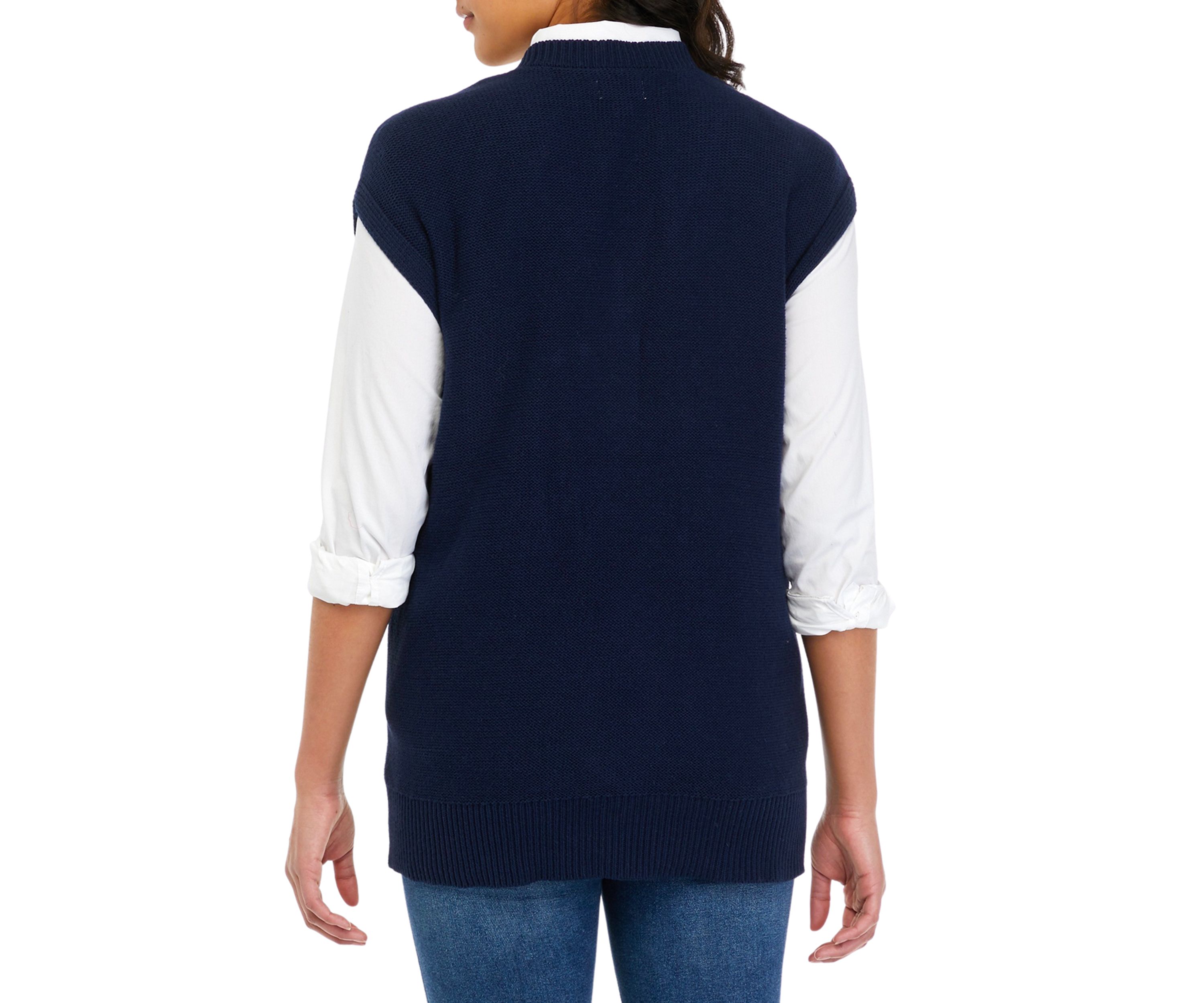 Womens Cable Knit Sweater Vest