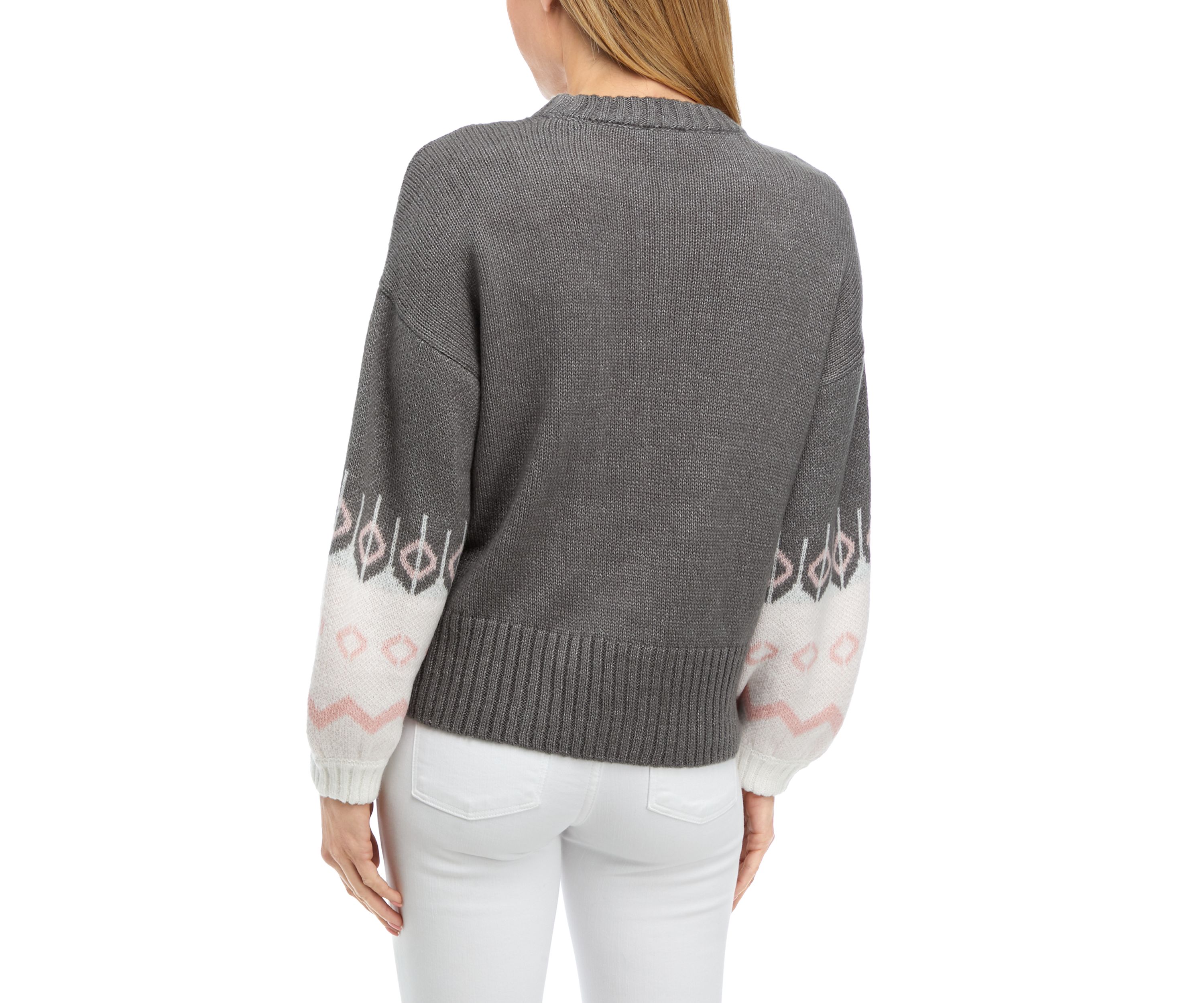 Womens Long Sleeve Fairisle Sweater