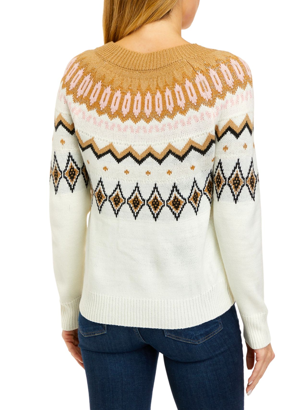 Petite Fairisle Pullover Sweater