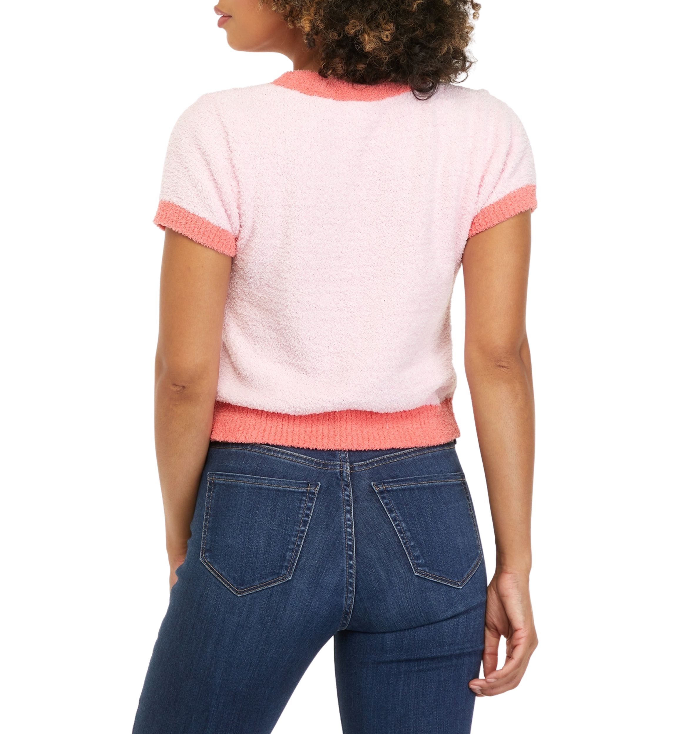 Juniors Short Sleeve Cardigan