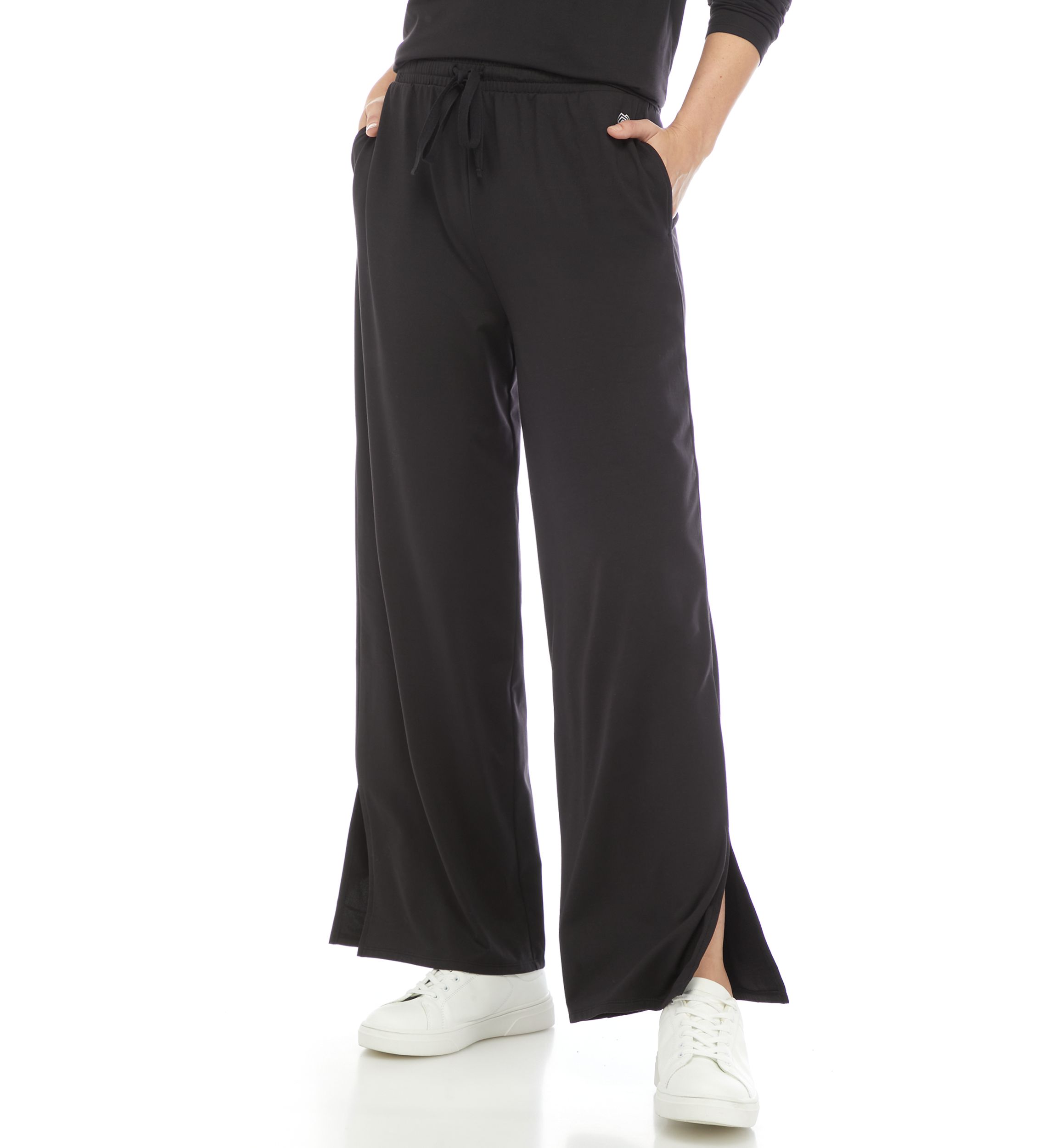 Split Hem Wide Leg Pants 