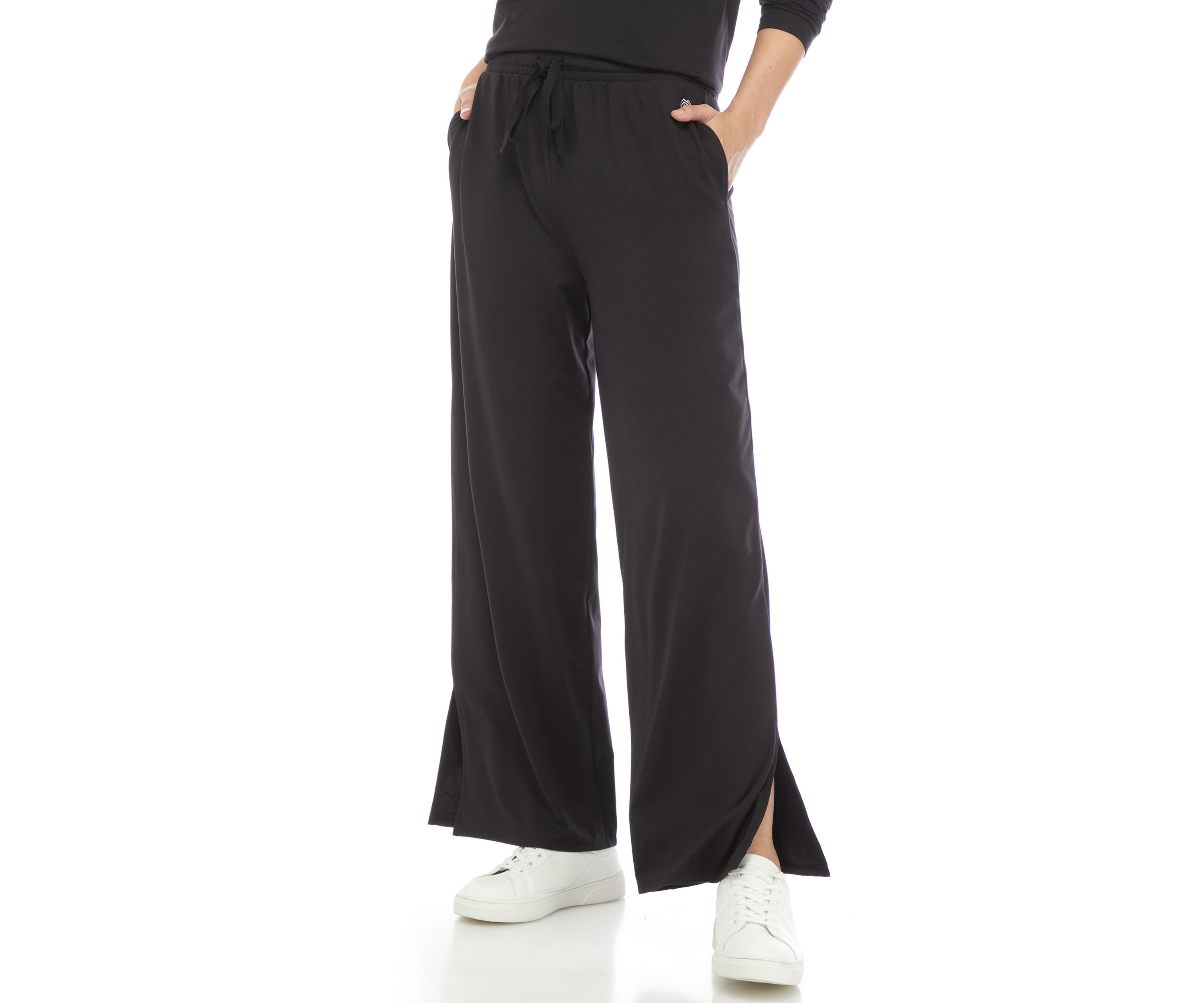 Split Hem Wide Leg Pants 