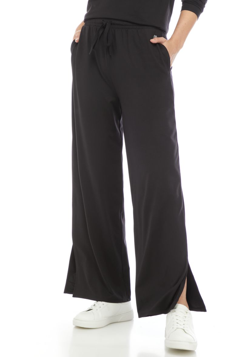 Split Hem Wide Leg Pants 